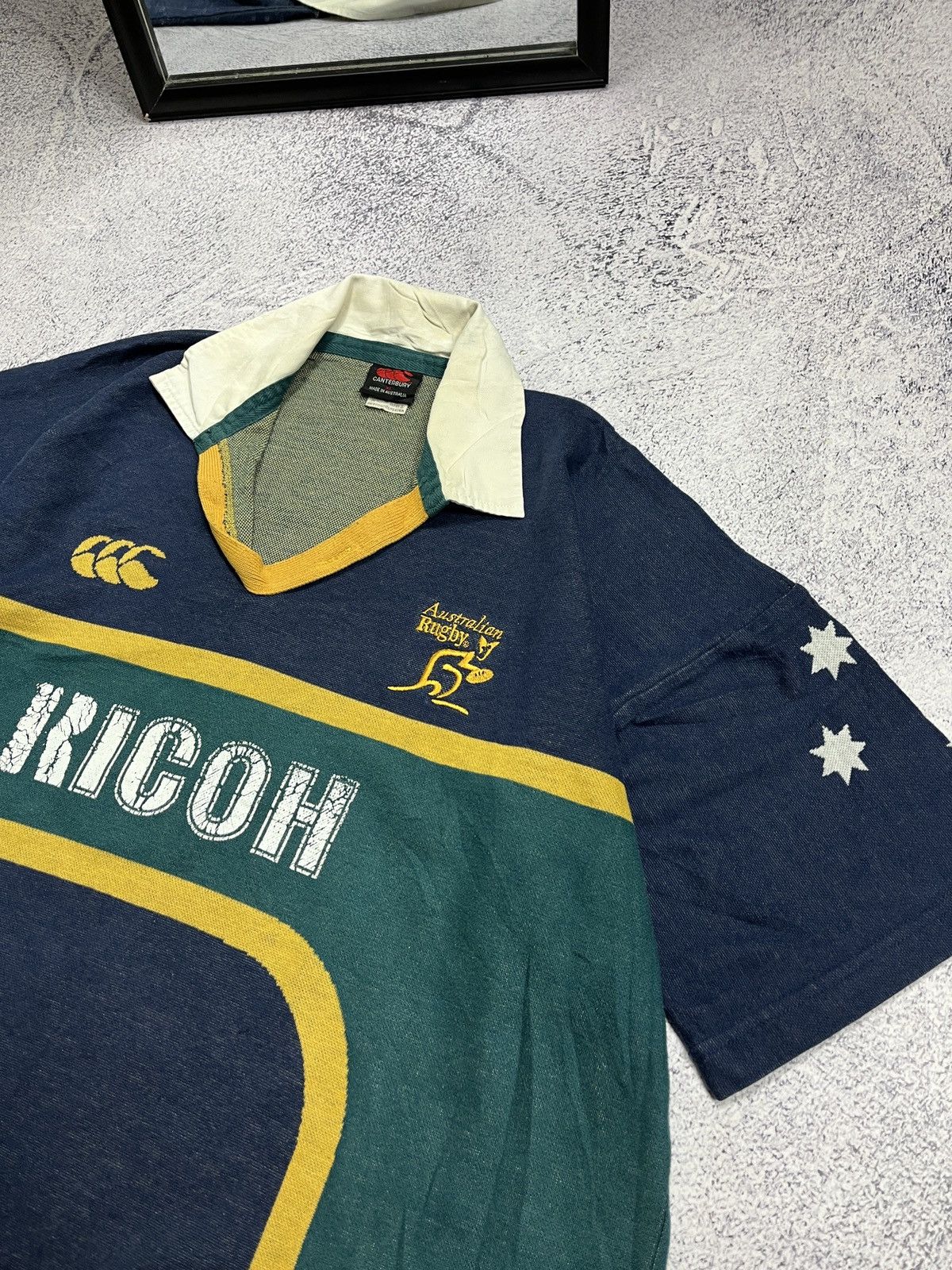Canterbury of New Zealand Vtg 90’s Canterbury Australian Rugby Wallabies Sevens Jersey Size US XL / EU 56 / 4 - 7 Thumbnail