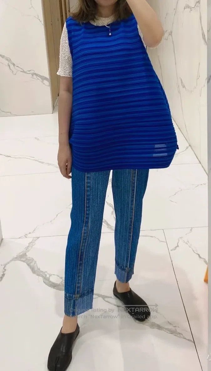 Issey Miyake Issey Miyake size:3 Blue Pants Size 42" / US 20 - 4 Thumbnail
