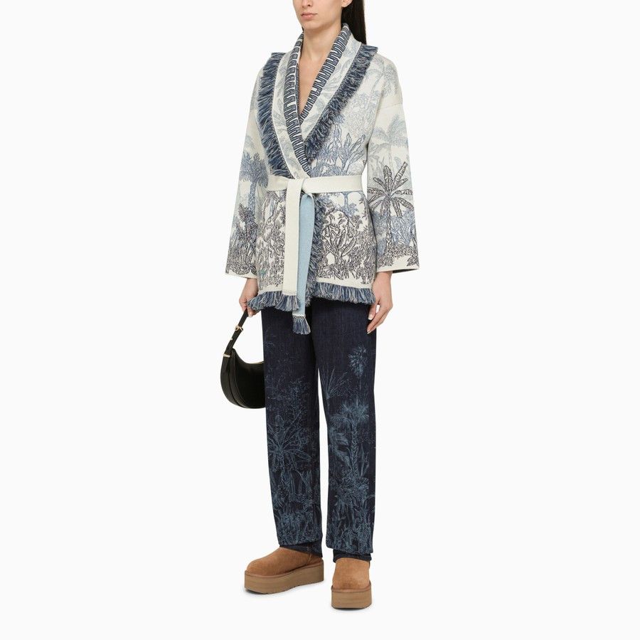 Alanui o1d2blof0724 Denim Jeans in Blue Size 28" / US 6 / IT 42 - 2 Thumbnail