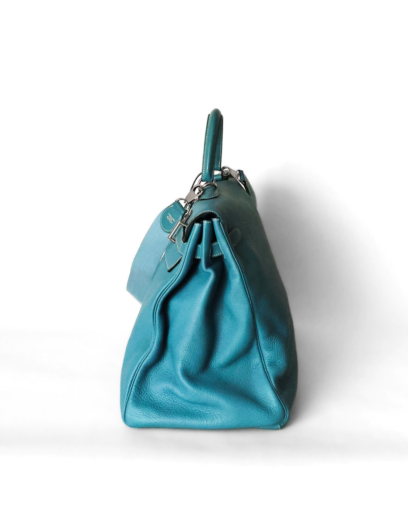 Hermes Kelly 50 Voyage Blue Jean Togo 2004 Size ONE SIZE - 5 Thumbnail