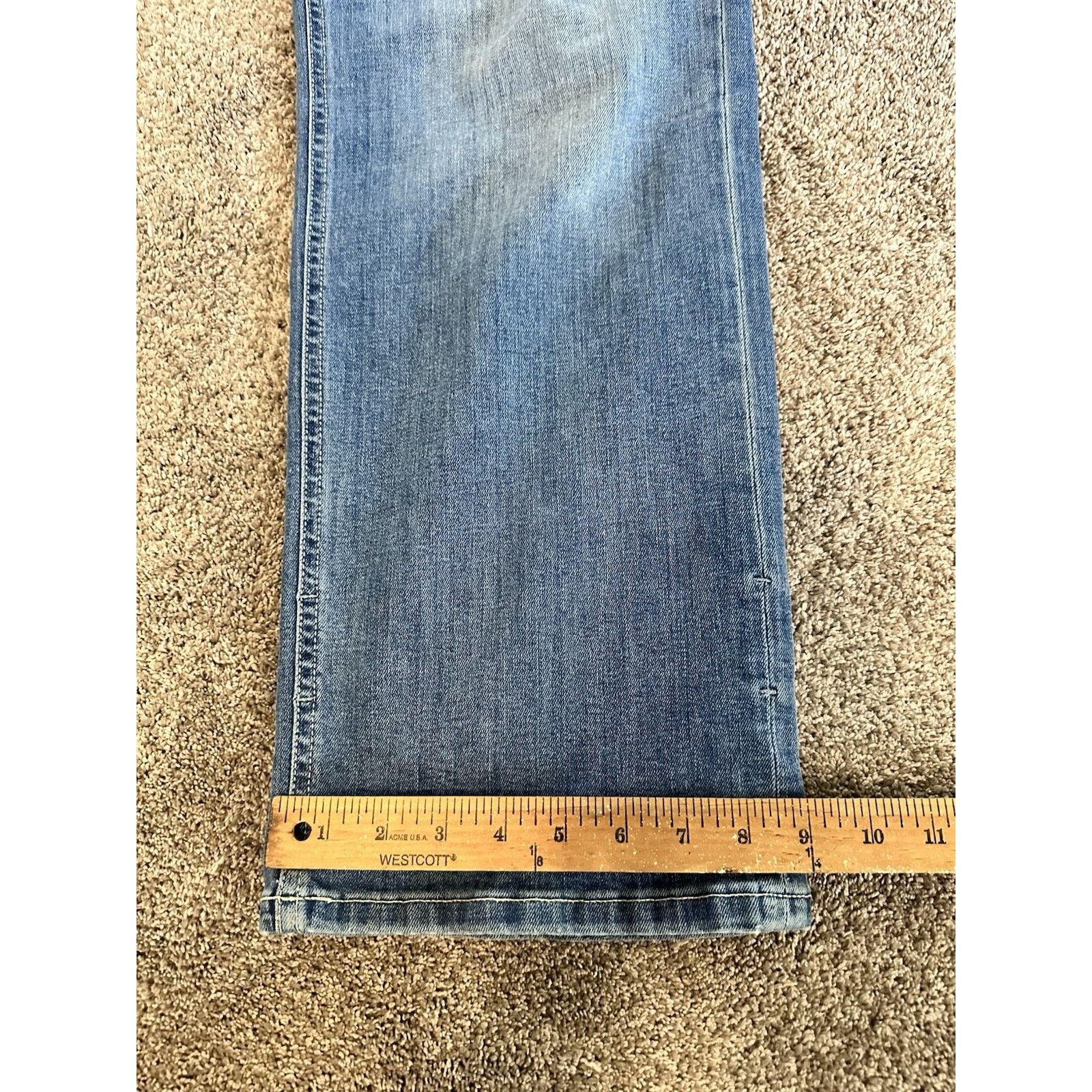 DUER DU/ER Jeans Mens 31x31 Blue Medium Wash Straight Size US 31 - 2 Thumbnail