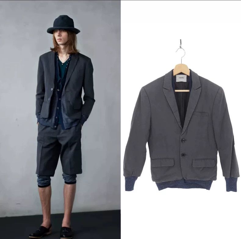 Undercover undercover size 1 SS12 Dark Grey Fake Two Piece Suit 2502-N Size 36R - 1 Thumbnail