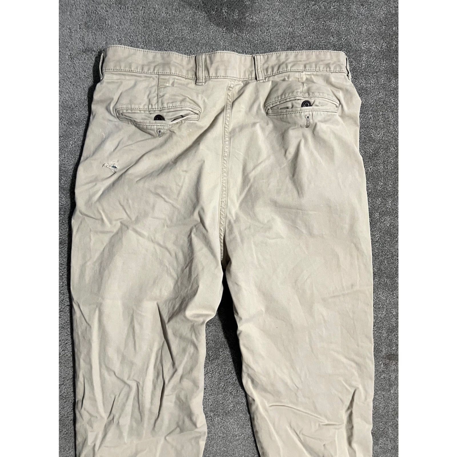 Vintage LL Bean Natural Fit Pants Flat Front Chino Cotton 503737 Mens Size 36x29 Beige Size US 36 / EU 52 - 4 Thumbnail