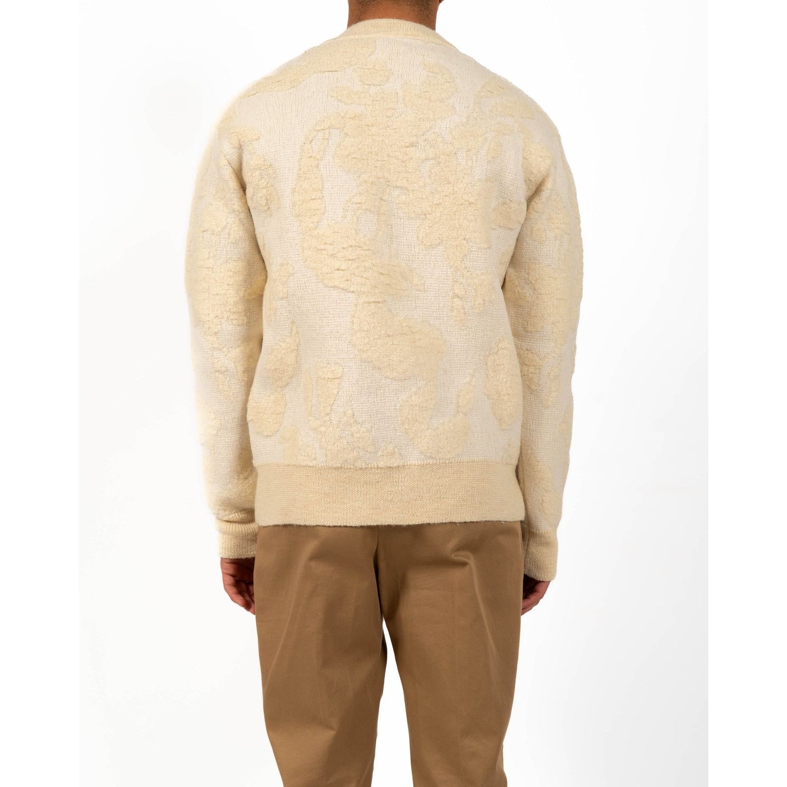 Jil Sander SS18 Hand Knitted Sweater in Ivory/Beige Wool Size US S / EU 44-46 / 1 - 5 Thumbnail
