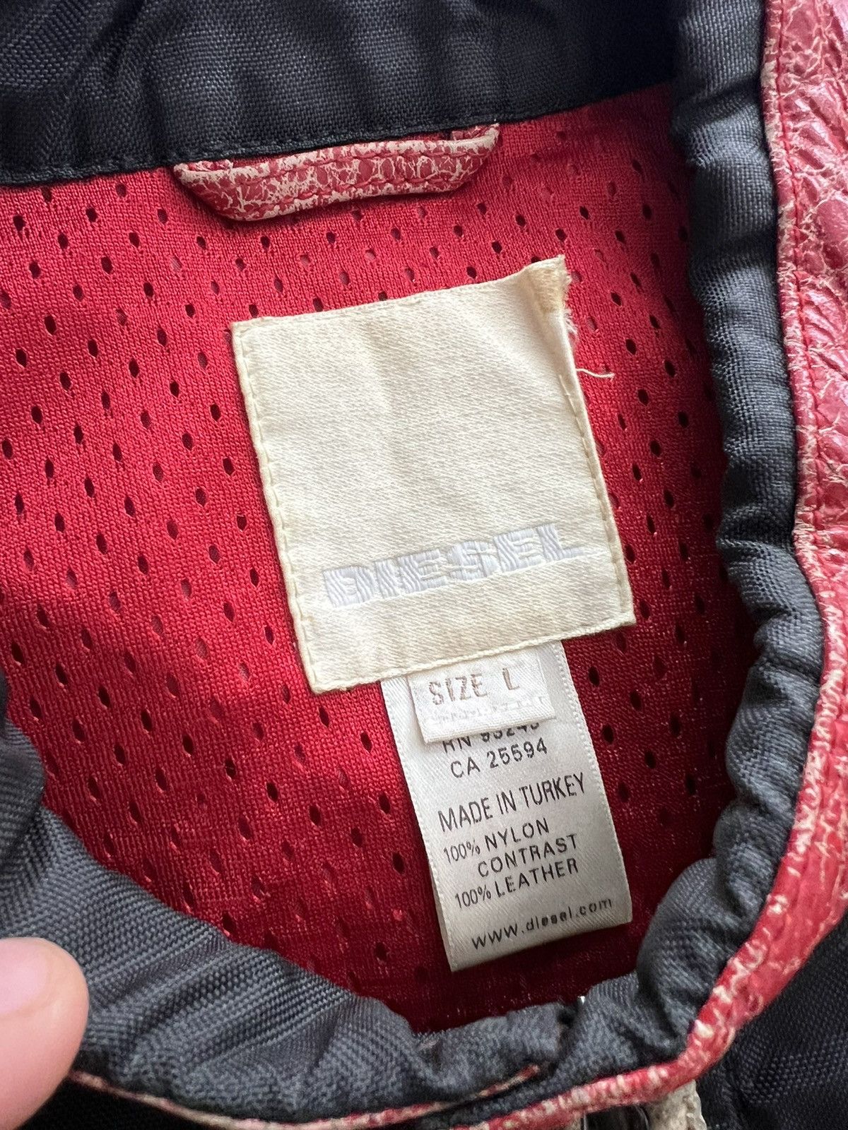Diesel Vintage Diesel Leather Logo Jacket Size US L / EU 52-54 / 3 - 13 Thumbnail