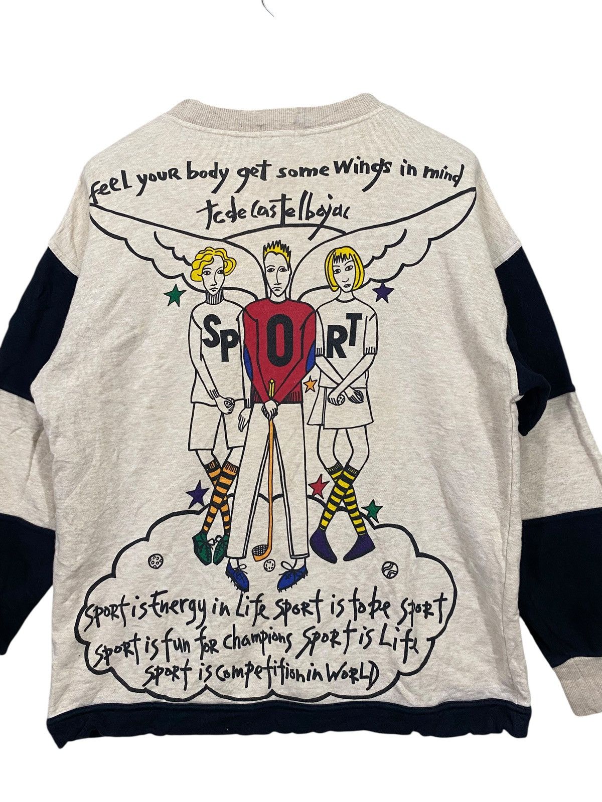 Jean Charles De Castelbajac Vintage castelbajac sweatshirt crewneck backhit Size US L / EU 52-54 / 3 - 5 Thumbnail