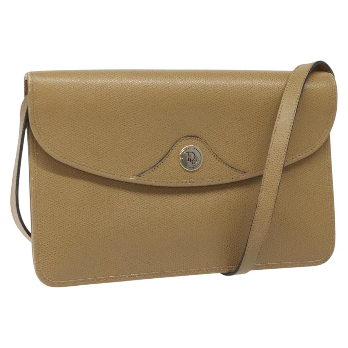 Dior DIOR Shoulder Bag Leather Beige Size ONE SIZE - 1 Thumbnail