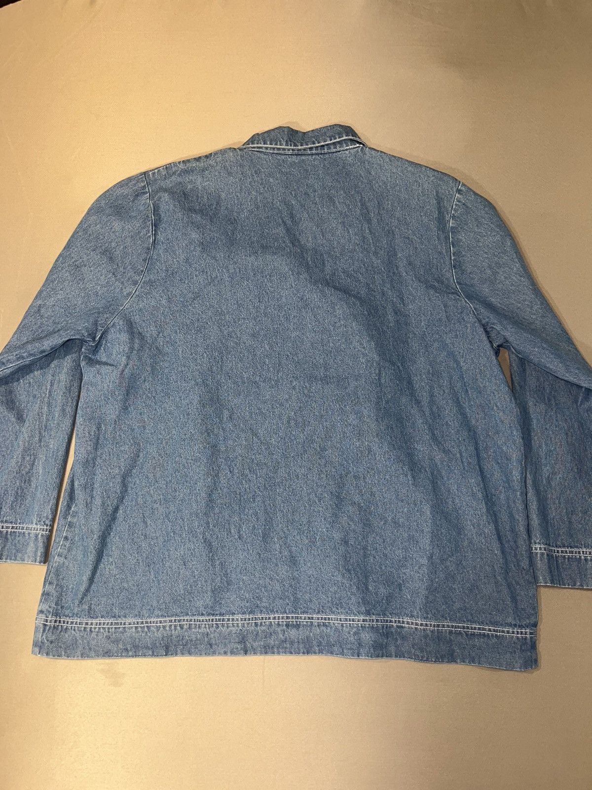 Vintage Vintage 90s Denim Butterfly Chore Coat. Sz XXL Size XXL / US 16-18 / IT 52-54 - 2 Thumbnail