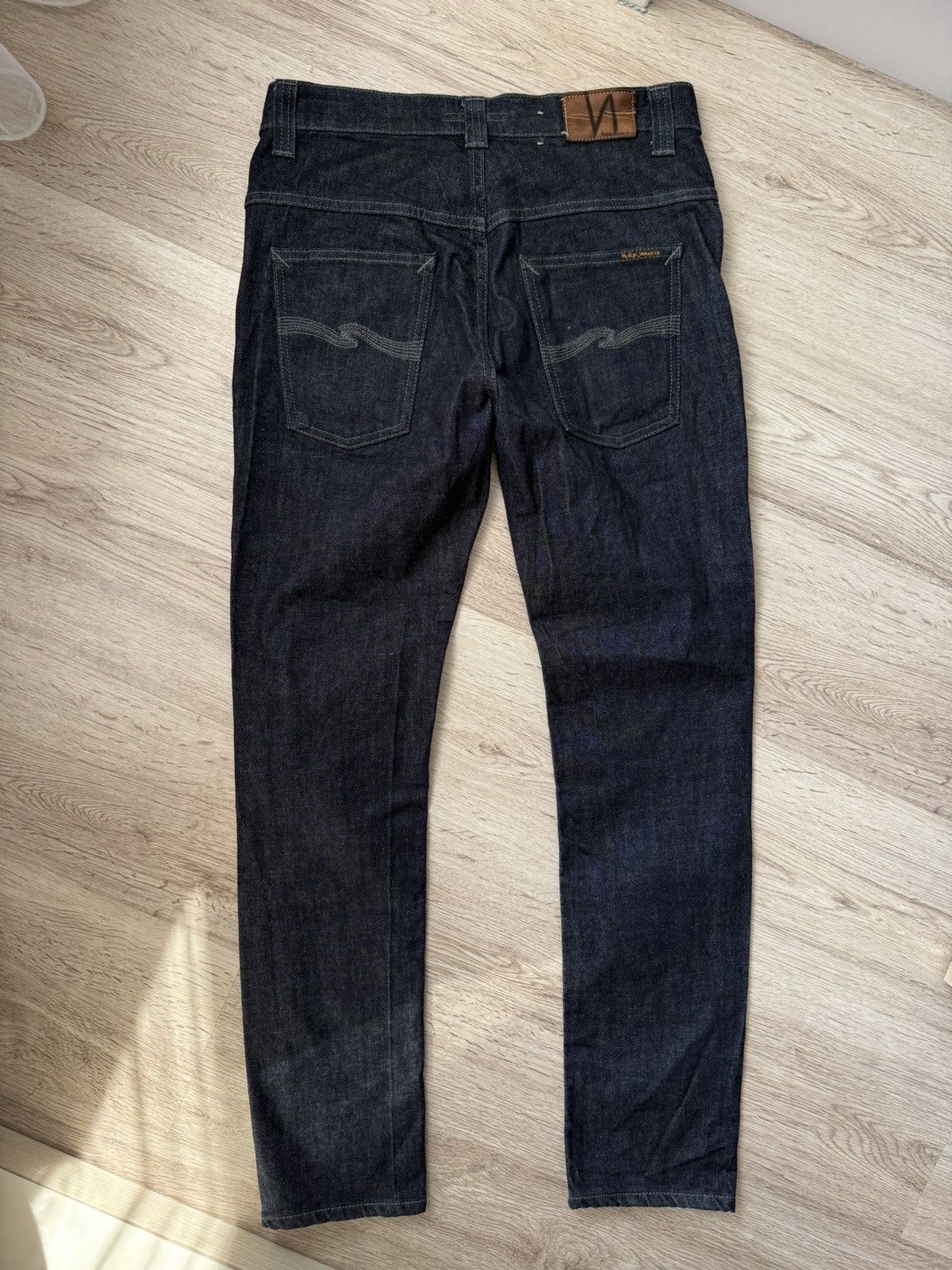 Nudie Jeans Nudie Jeans Thin Finn Dry Dark Grey Denim 32x32 Size US 32 / EU 48 - 15 Thumbnail