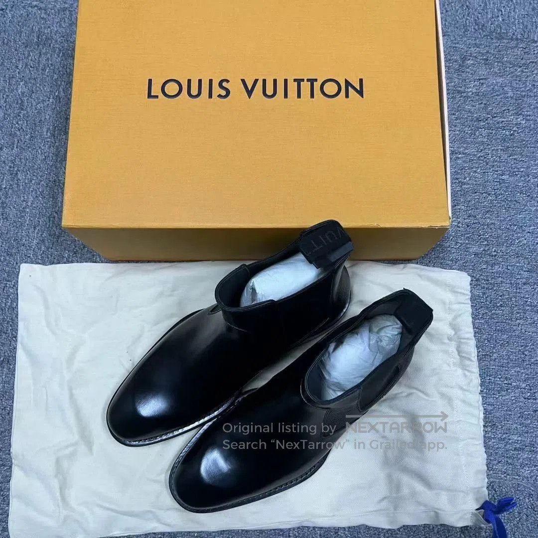 Louis Vuitton louis vuitton black chelsea ankle boots. Size US 6.5 / EU 39-40 - 4 Thumbnail