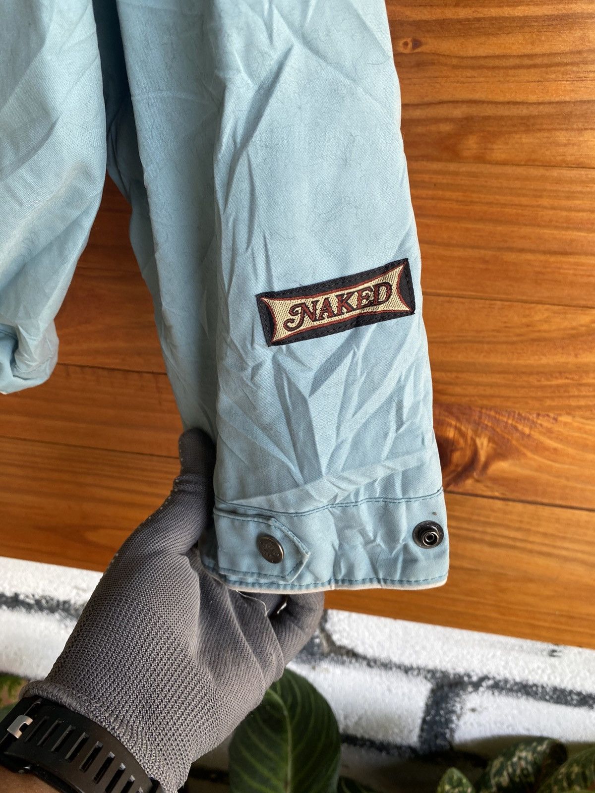 Japanese Brand Vintage Naked Snowboard Wear Light Blue Jacket Delfy 1000 Size US S / EU 44-46 / 1 - 7 Thumbnail