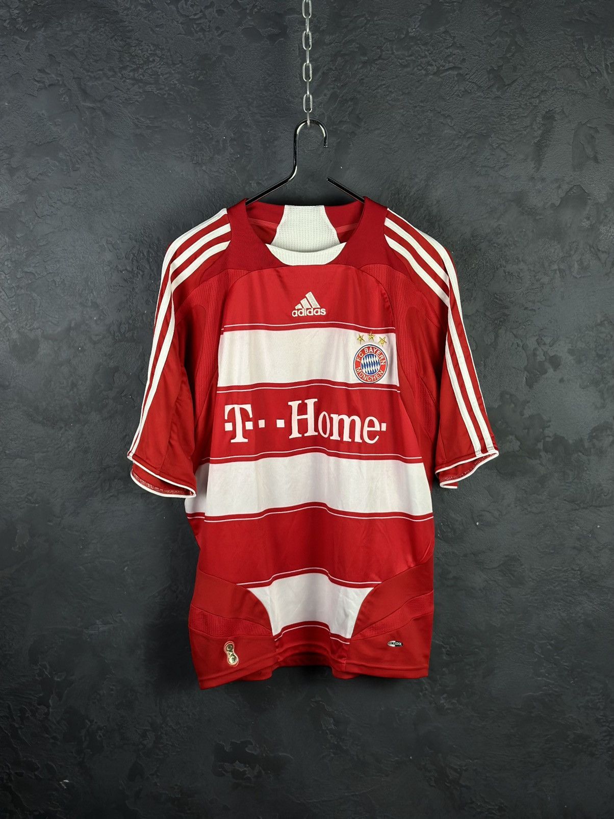 Vintage 2007-08 Bayern Munich Home Shirt Podolski #11 Size US M / EU 48-50 / 2 - 2 Thumbnail