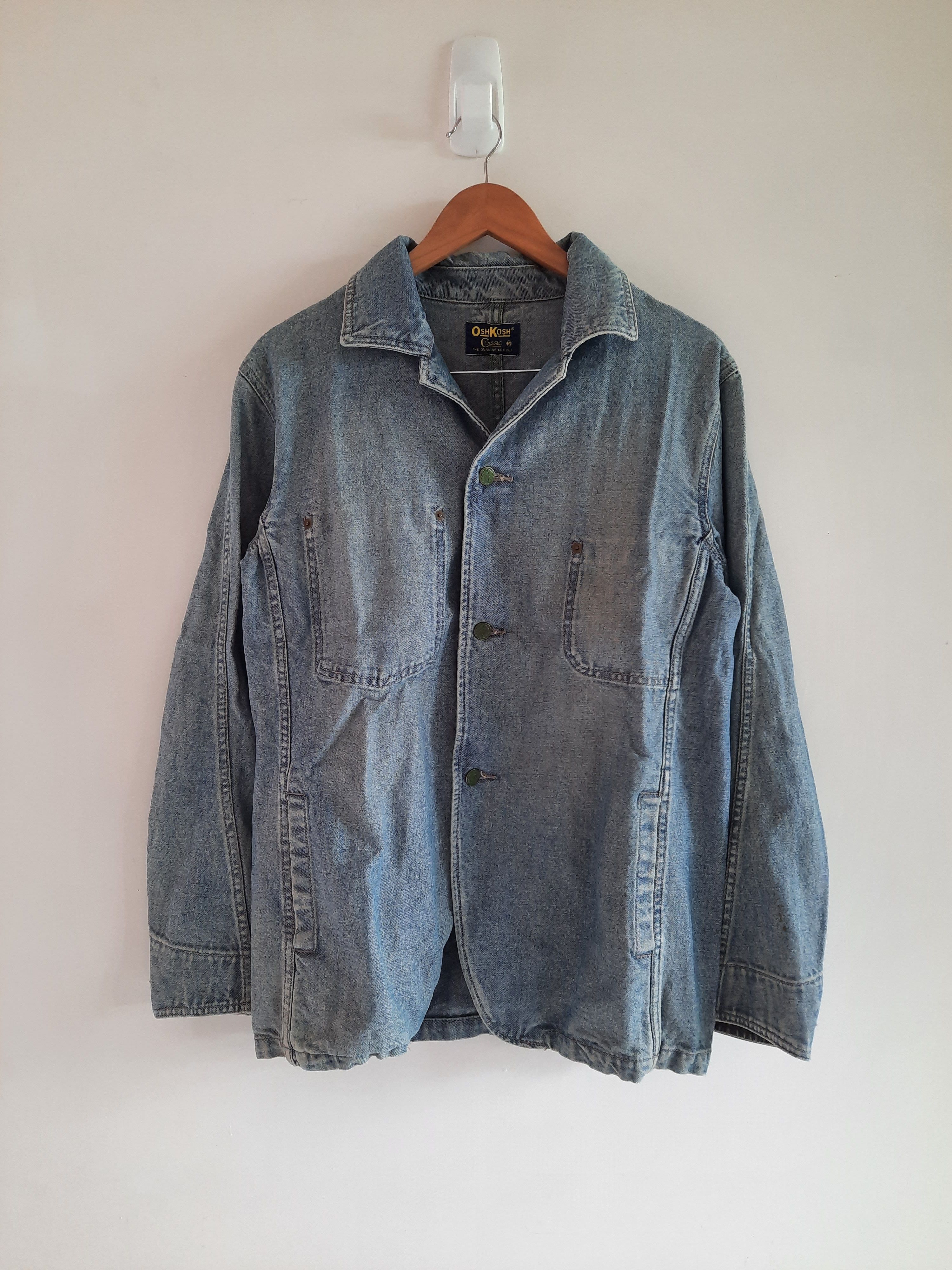 Oshkosh × Vintage Vintage OshKosh Chore Denim Jacket Size US M / EU 48-50 / 2 - 1 Thumbnail