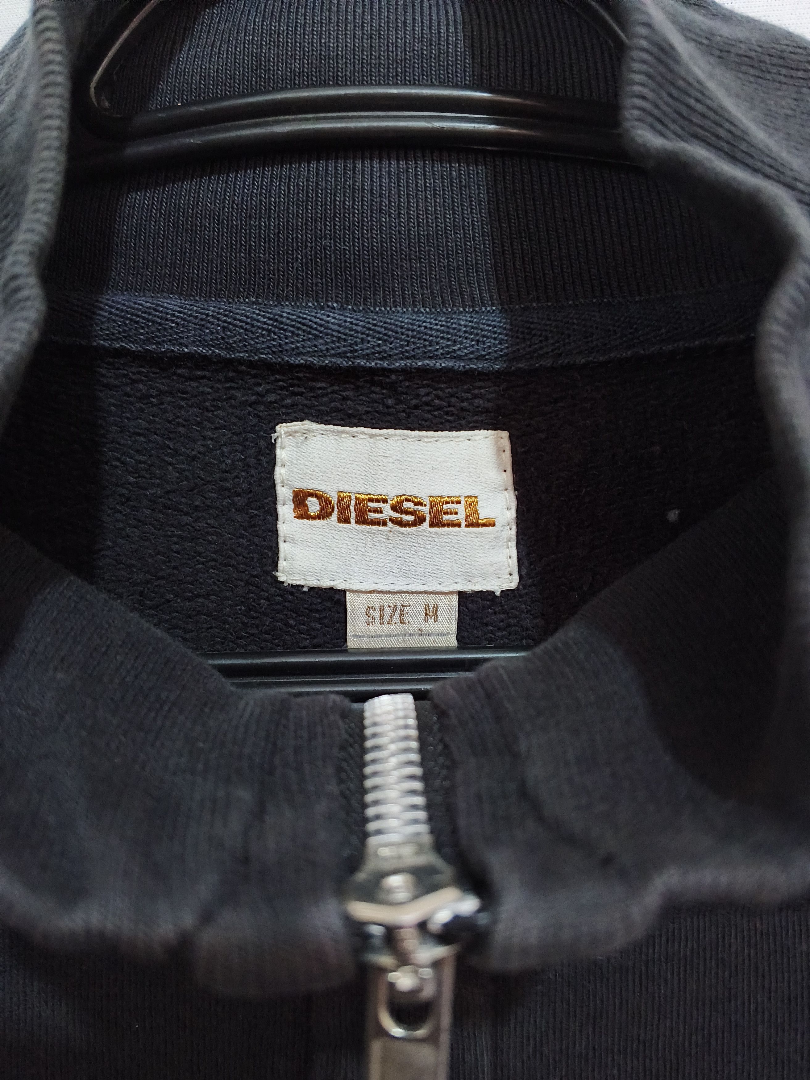 Diesel Y2K Minimal Shield Logo Full Zip Sweat Jacket Size US M / EU 48-50 / 2 - 6 Thumbnail