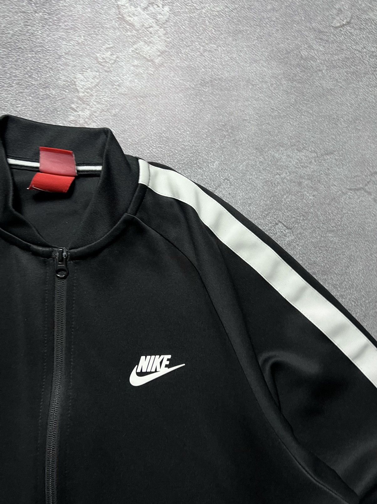 Nike Vintage Nike Olympic Jacket Zip Hoodie Lampas Big Swoosh L Size US L / EU 52-54 / 3 - 2 Thumbnail