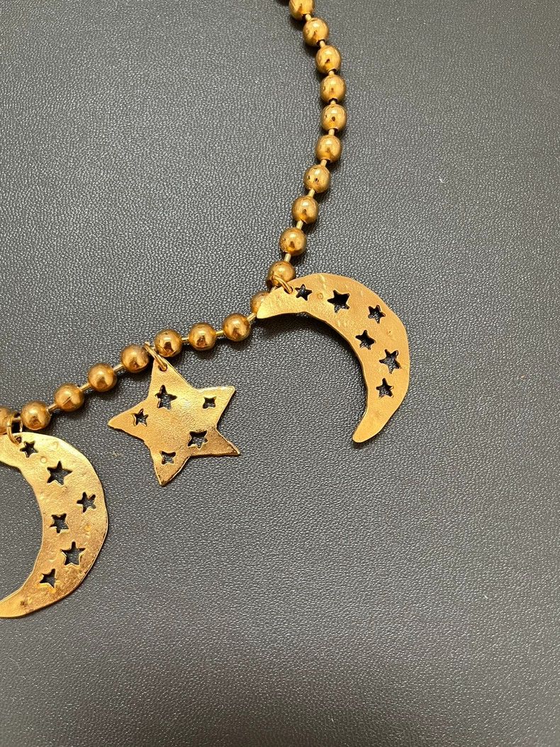 Kenzo KENZO Yellow brass star and moon necklace Size ONE SIZE - 2 Thumbnail