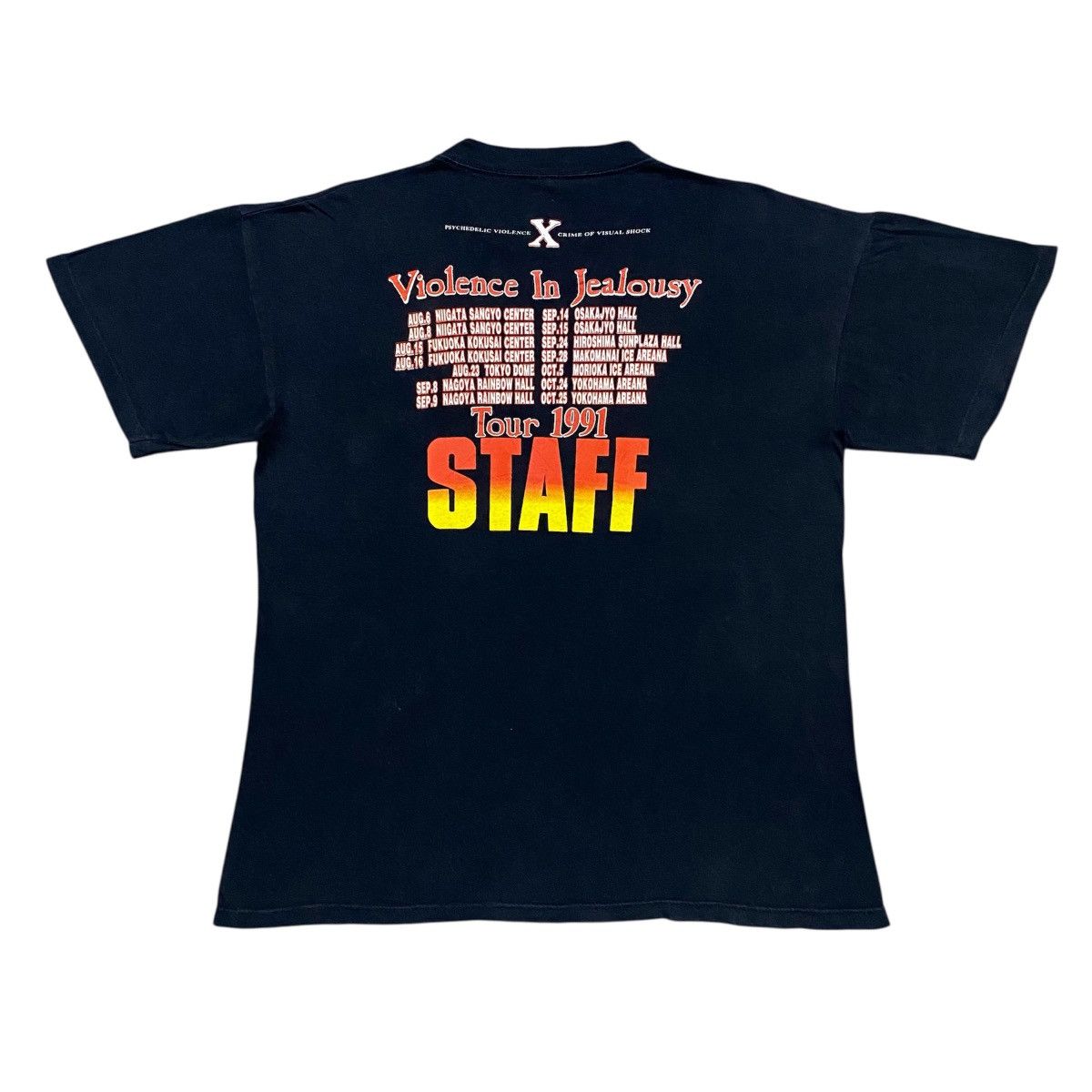 Band Tees Rare‼️🔥Vintage X-Japan Violence In Jealousy Tour Staff TShirt Size US M / EU 48-50 / 2 - 2 Thumbnail