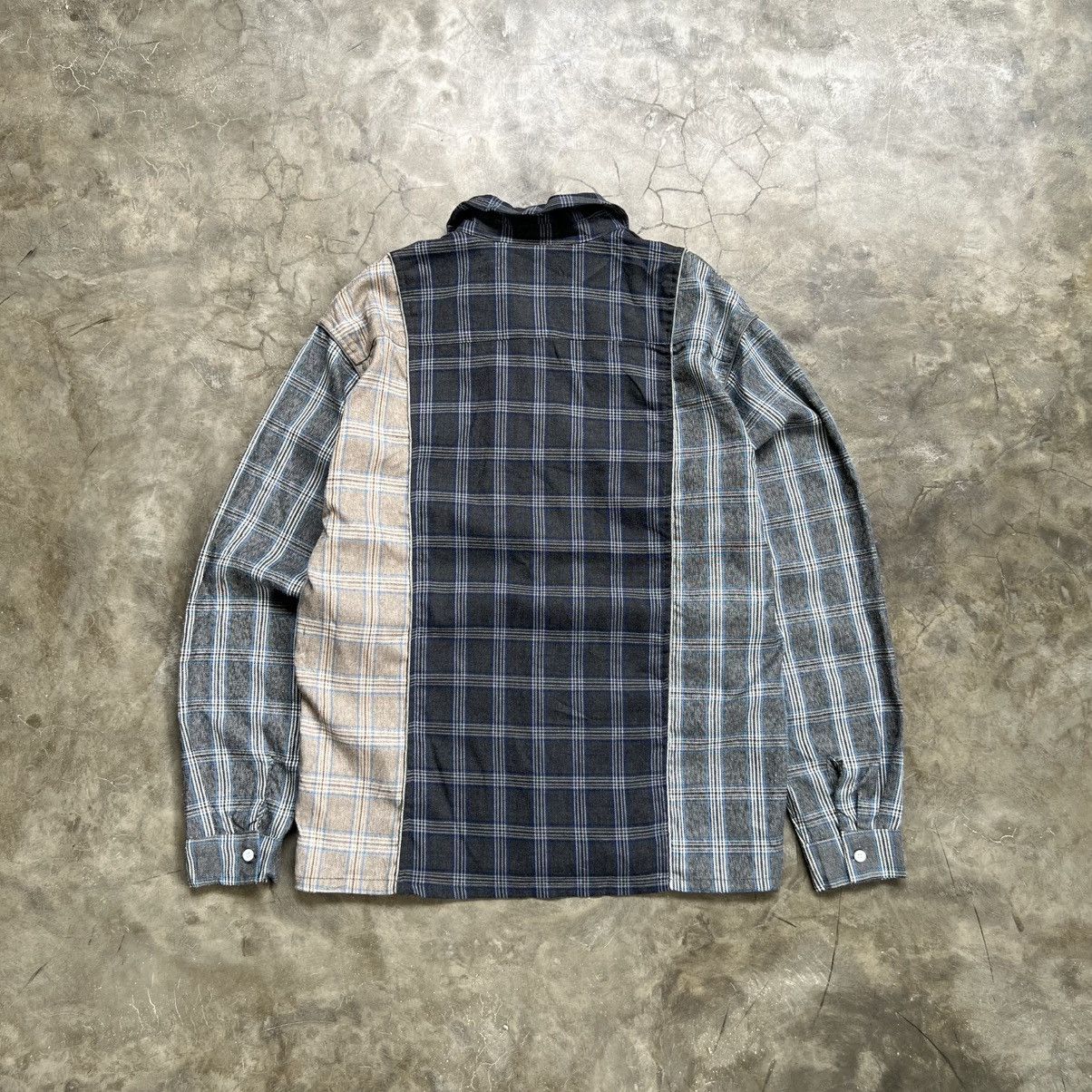 Needles TGNS Needles Style Patchwork Boxy Fit Longsleeve Shirt Size US S / EU 44-46 / 1 - 2 Thumbnail
