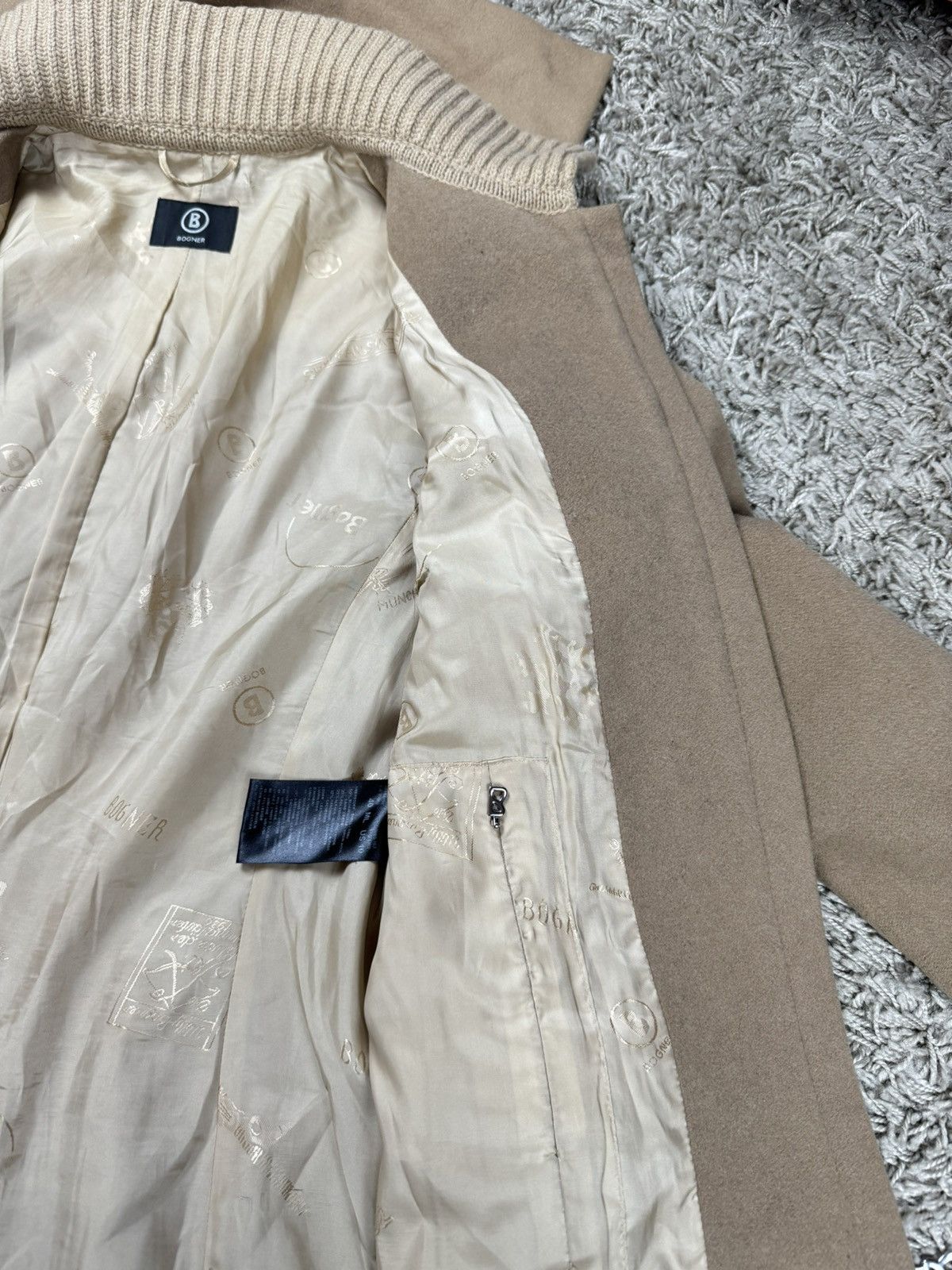 Bogner Wool alpaka coat Bogner original streetwear luxury item Size L / US 10 / IT 46 - 4 Thumbnail