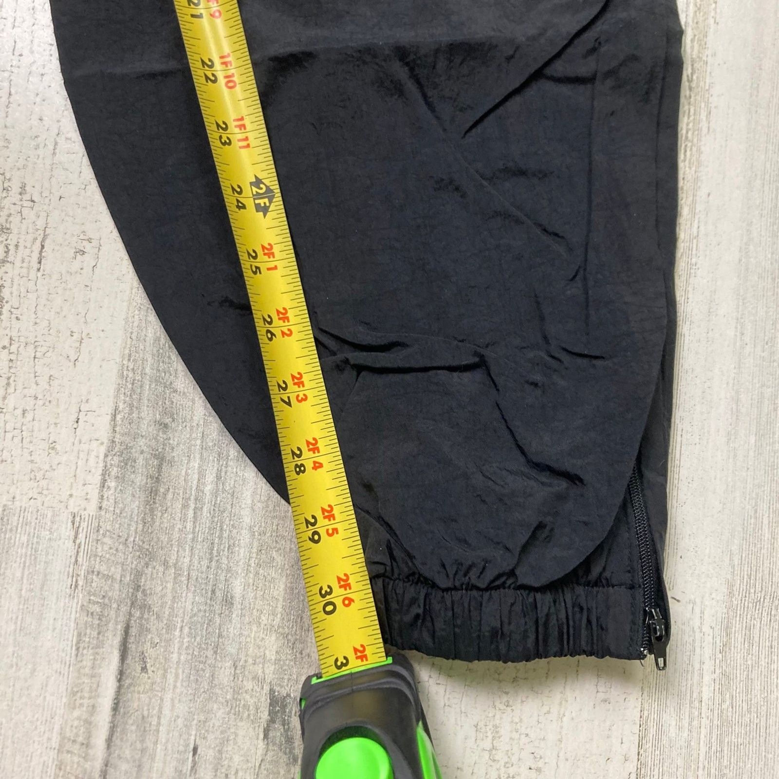 Nike × Vintage Vintage 90s Nike Track Pant Black Joggers Size 36 - 6 Thumbnail
