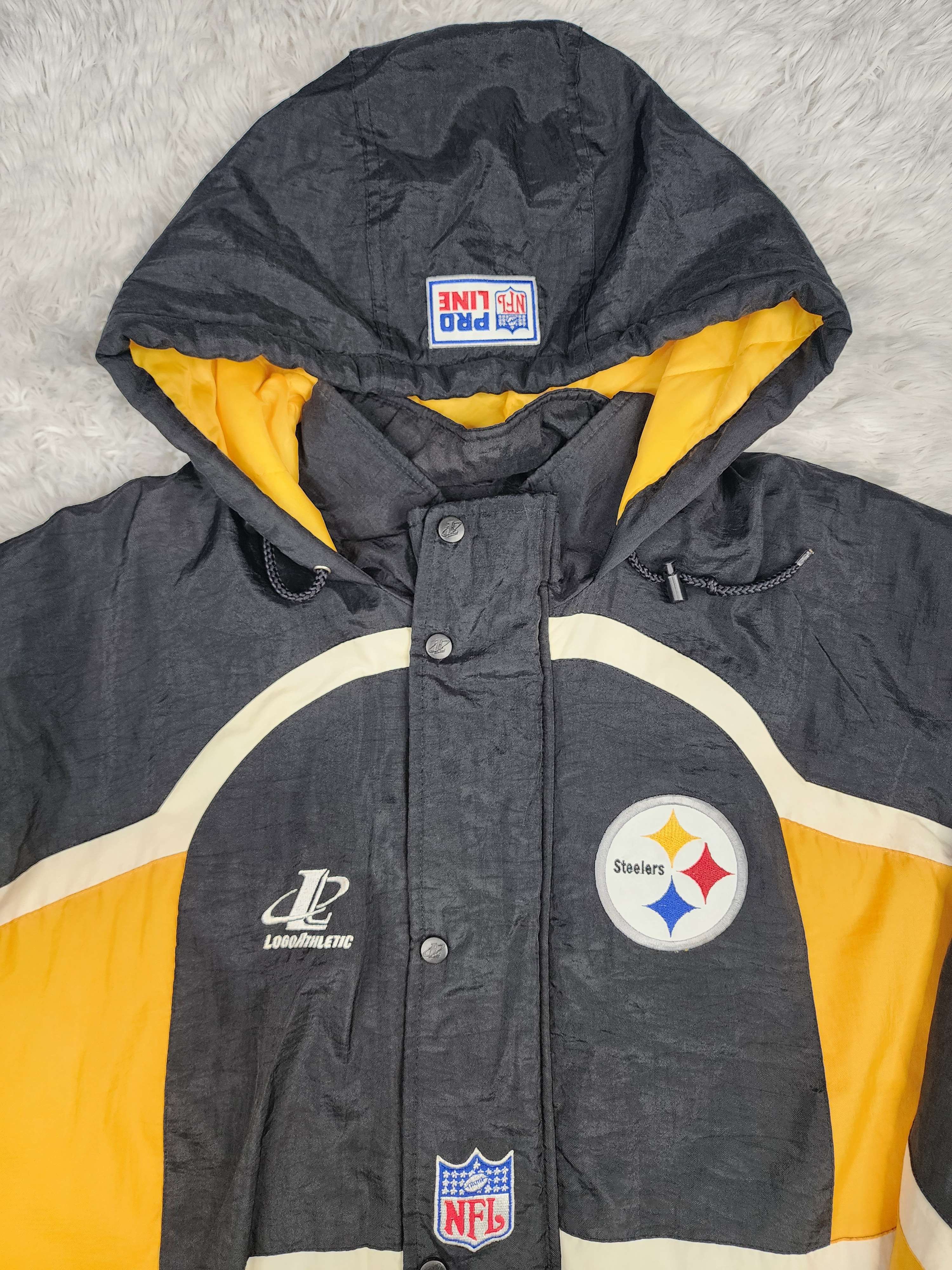 Logo Athletic Vintage Logo Athletic Pittsburgh Steelers NFL hoodied jacket Size US XL / EU 56 / 4 - 3 Thumbnail