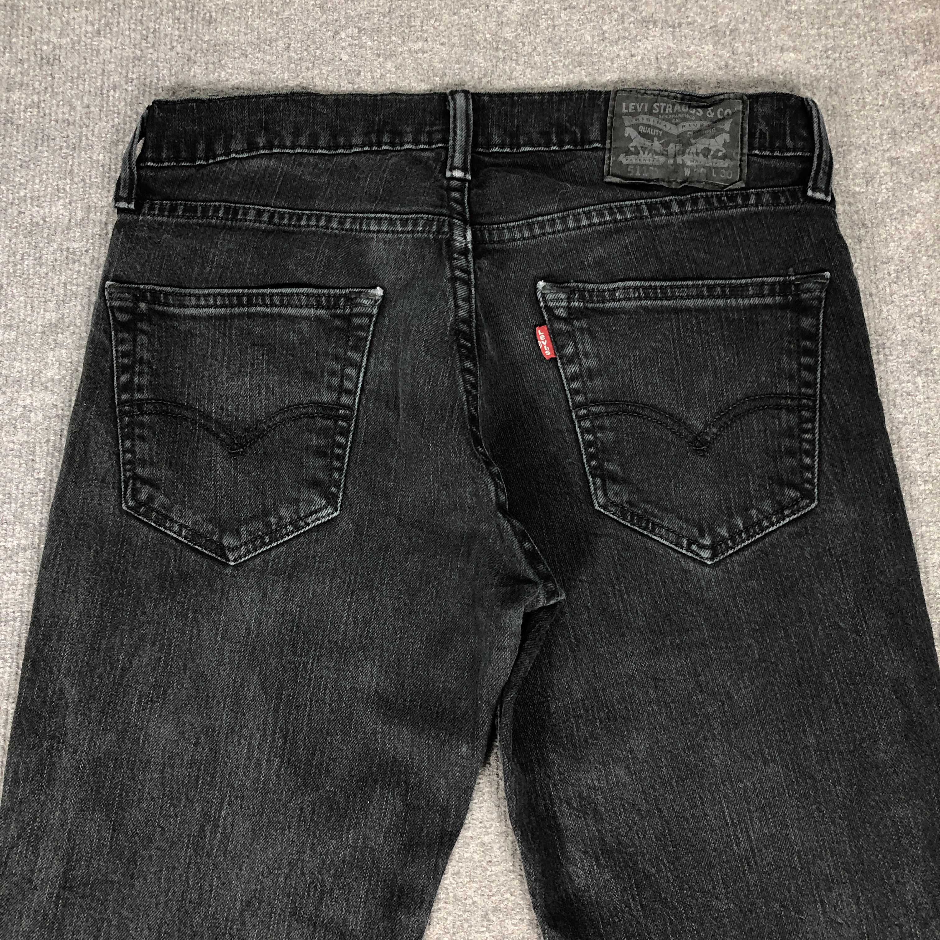 Levi's × Vintage Womens Vintage Levis 511 Jeans Faded Black L889W Size 31" - 6 Thumbnail