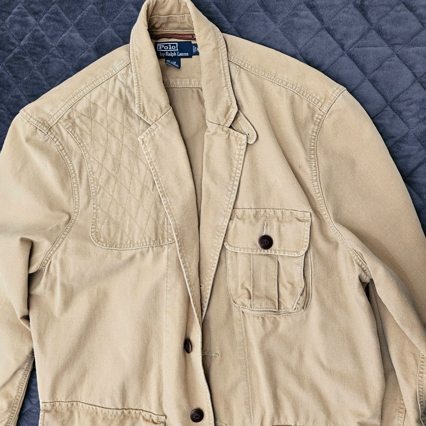 Polo Ralph Lauren Polo Ralph Lauren Field Jacket Size XL Canvas Leather Trim Sportsman Half Belt Size US XL / EU 56 / 4 - 3 Thumbnail