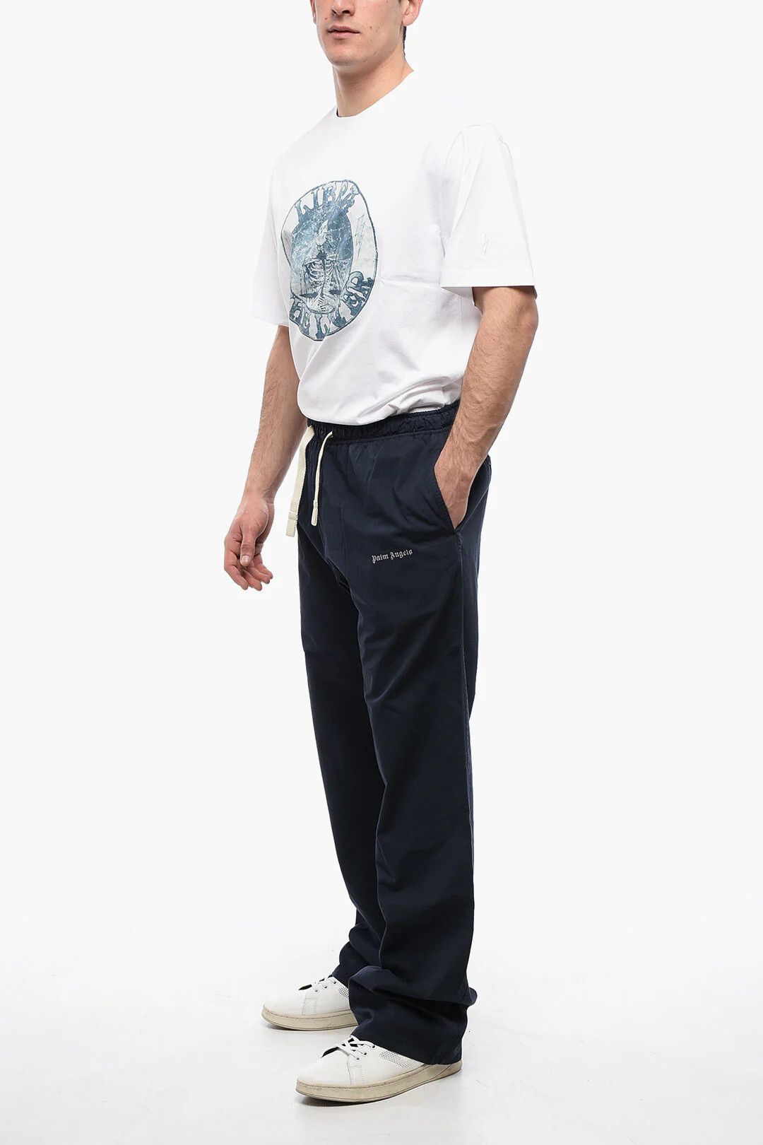 Palm Angels og1mm0326 Sweatpants & Joggers in Blue Size US 36 / EU 52 - 4 Thumbnail