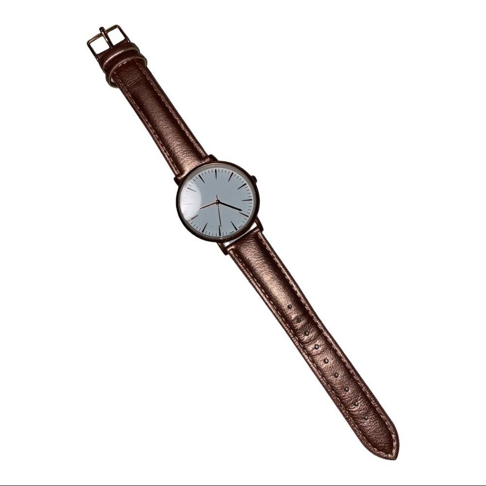 Designer Pink Metallic Rose Gold Watch Size ONE SIZE - 1 Thumbnail