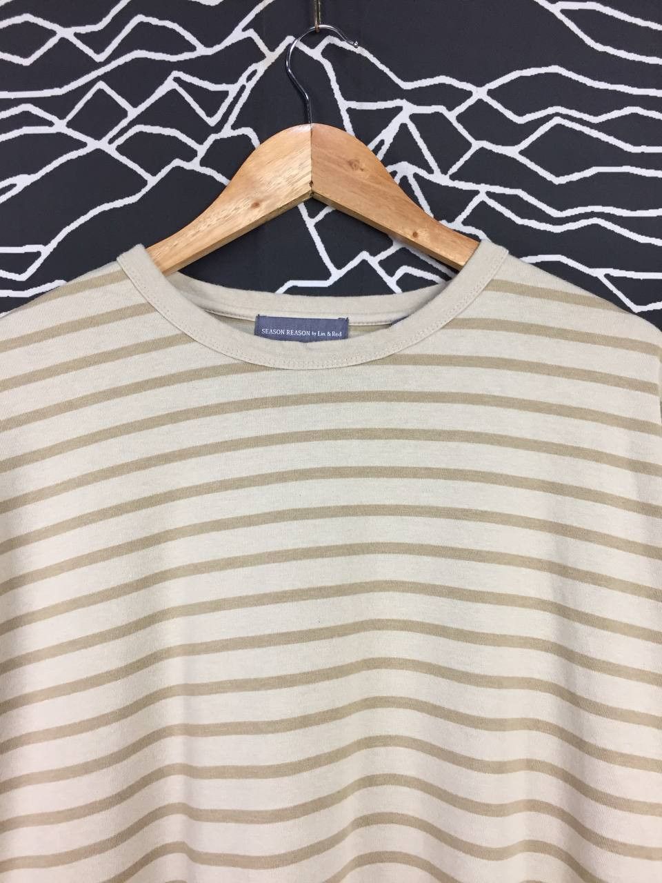 Japanese Brand × Vintage SEASON REASON By Lin & Red Striped Tee Size US L / EU 52-54 / 3 - 3 Thumbnail