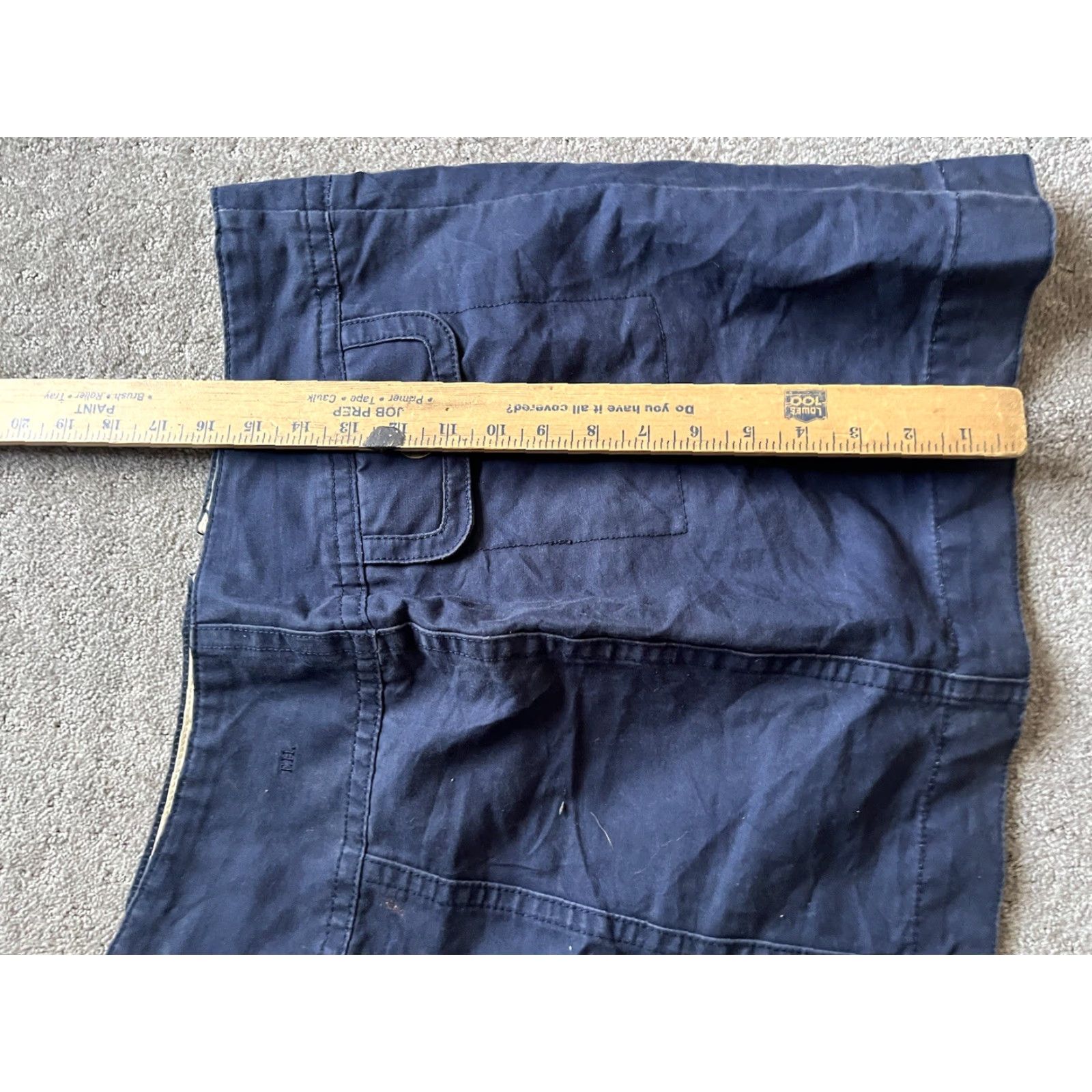 Tommy Hilfiger VINTAGE Tommy Hilfiger Women’s Skirt Size 12 Short Pencil Stretch Blue 2000s Casual Party Size 34" / US 12 / IT 48 - 4 Thumbnail