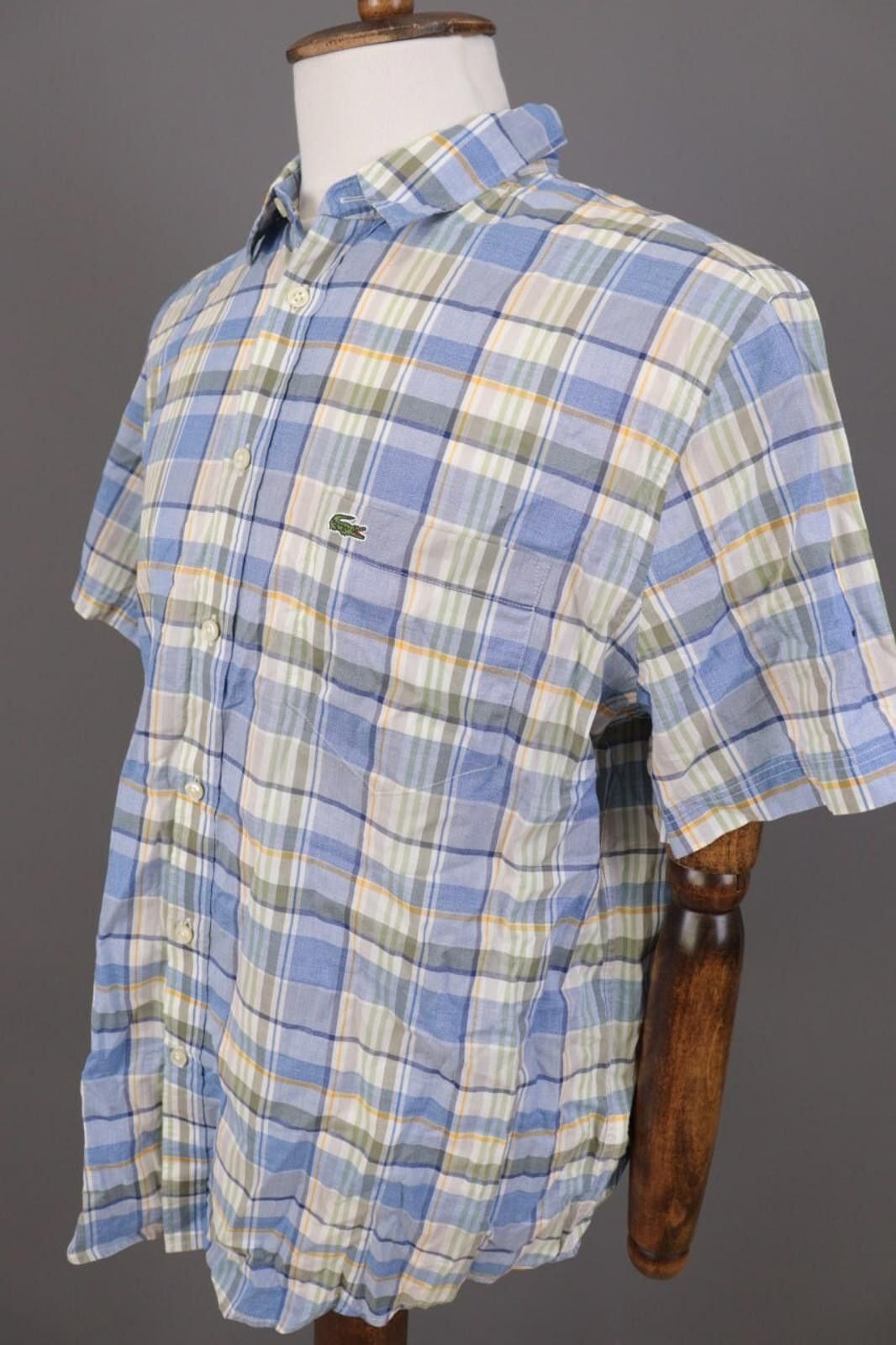 Lacoste Lacoste Regular Fit Multicolor Check Shirt Size 45 / XL-2XL Size US XXL / EU 58 / 5 - 7 Thumbnail