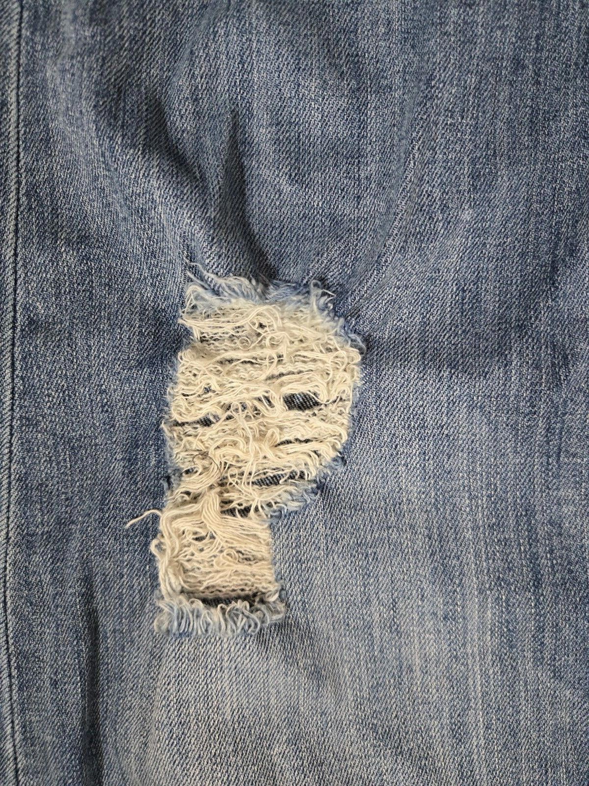 Designer Women's Lucky Jeans Charlie Skinny Distressed Denim 12/31 Size 34" / US 12 / IT 48 - 2 Thumbnail