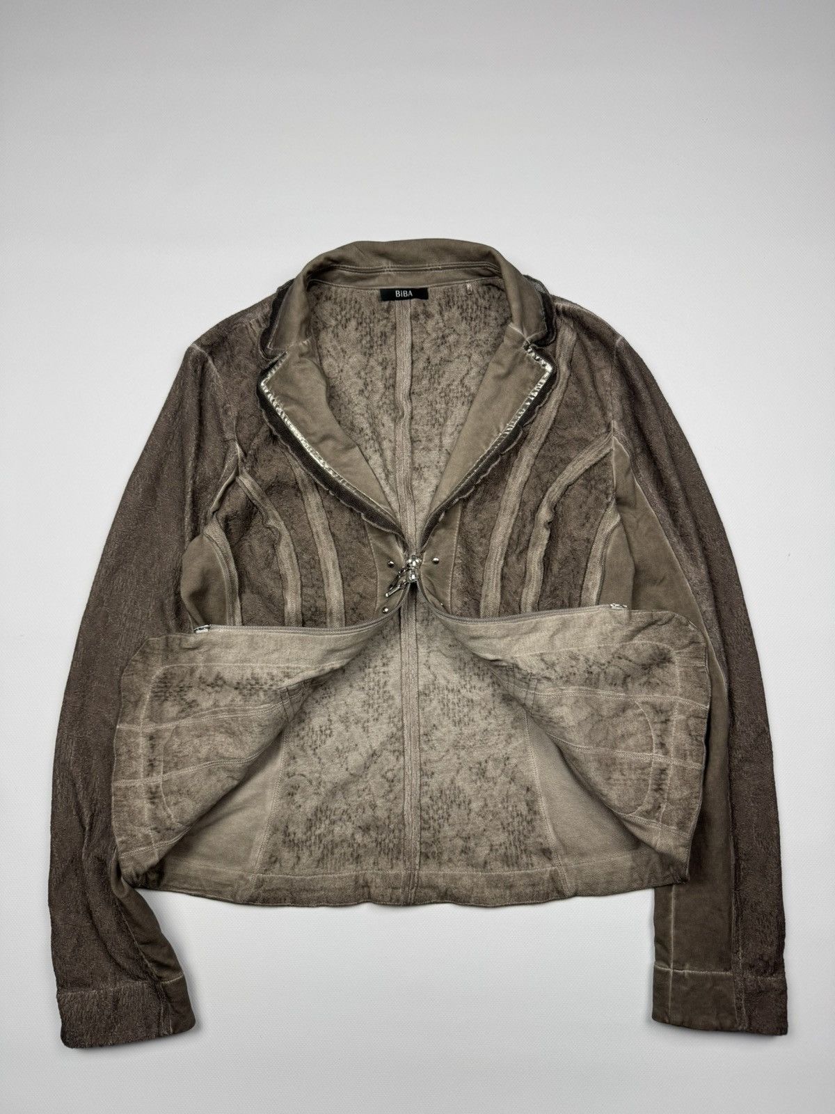 If Six Was Nine Vintage Number Nine Style Opium Avant-Garde Y2k Zip Blose Size M / US 6-8 / IT 42-44 - 1 Thumbnail