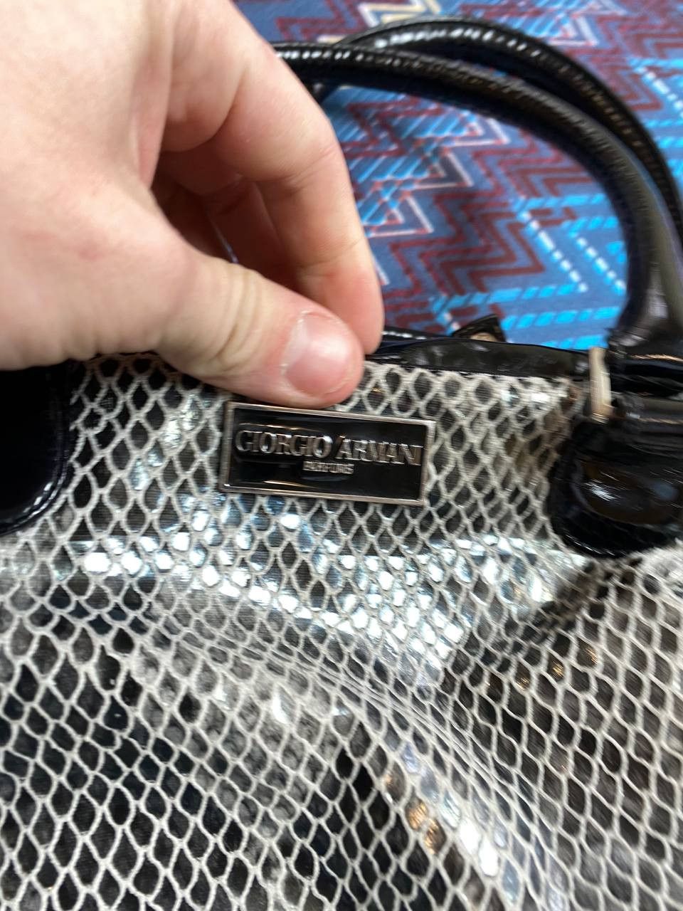 Armani × Giorgio Armani × Vintage Giorgio Armani Bag Python Size ONE SIZE - 4 Thumbnail