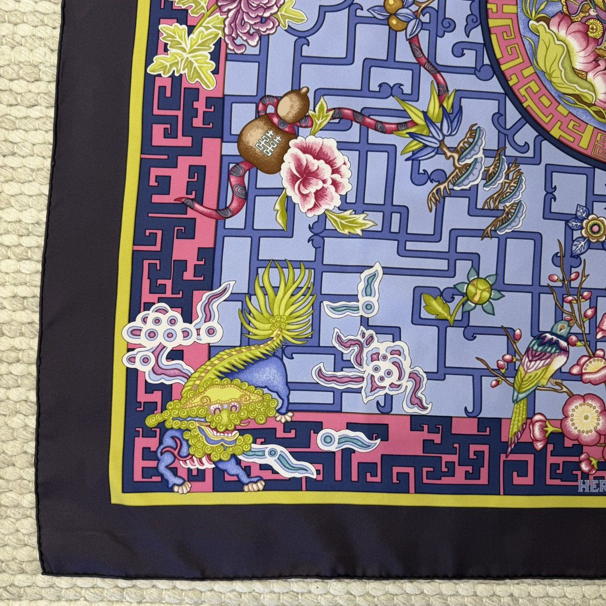 Hermes Hermes Scarf Carre 90 Turandot Silk Authentic Hidaka Natsuno Size ONE SIZE - 3 Thumbnail