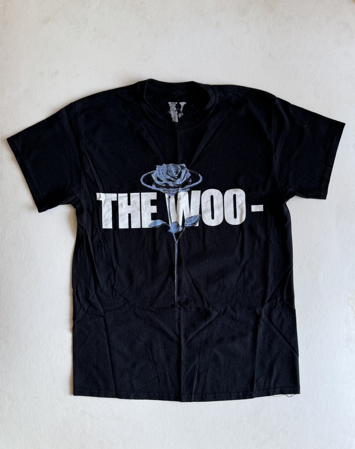 Tシャツ・カットソー Pop Smoke x Vlone The Woo T-Shirt Vlone x Pop Smoke The Woo Tee Black Authentic New, AUTHENTIC