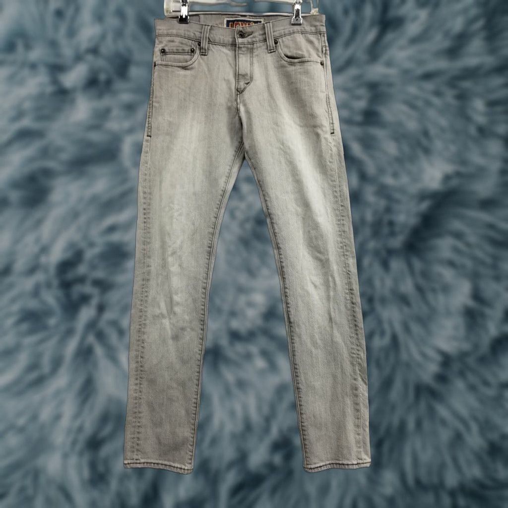 Levi's Levi’s 511 Jeans Men’s 30x32 Gray Medium Wash Denim Skinny Slim 5-Pocket Logo USA 90s City Horse Pattern Size US 30 / EU 46 - 1 Thumbnail