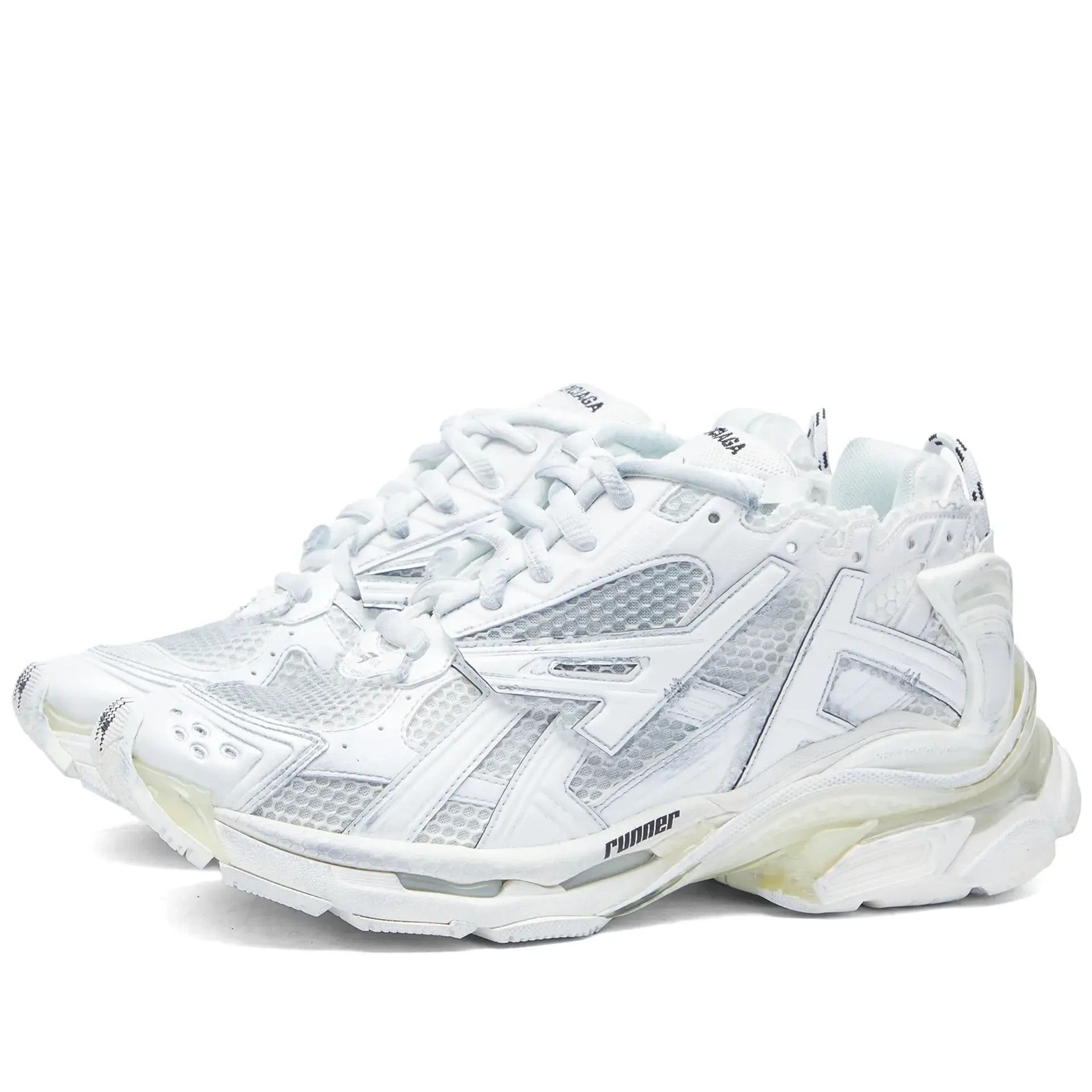 Balenciaga o1mt1gz0924 Runner Sneaker in White Size US 9 / EU 42 - 2 Thumbnail
