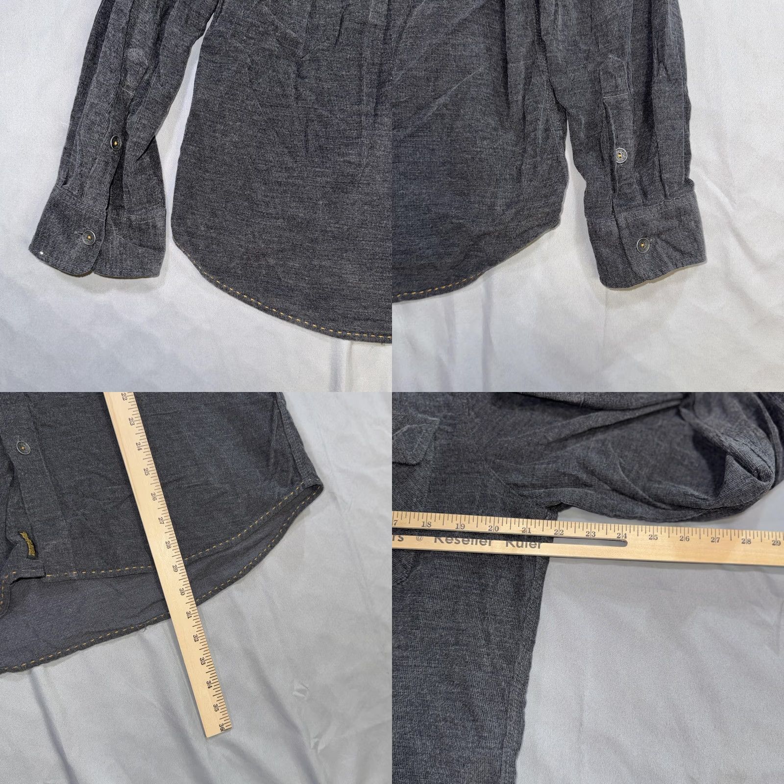 True Religion True Religion Shirt Women’s XL Gray Knit Long Sleeve Button Front Pockets Casual Size XL / US 12-14 / IT 48-50 - 8 Thumbnail
