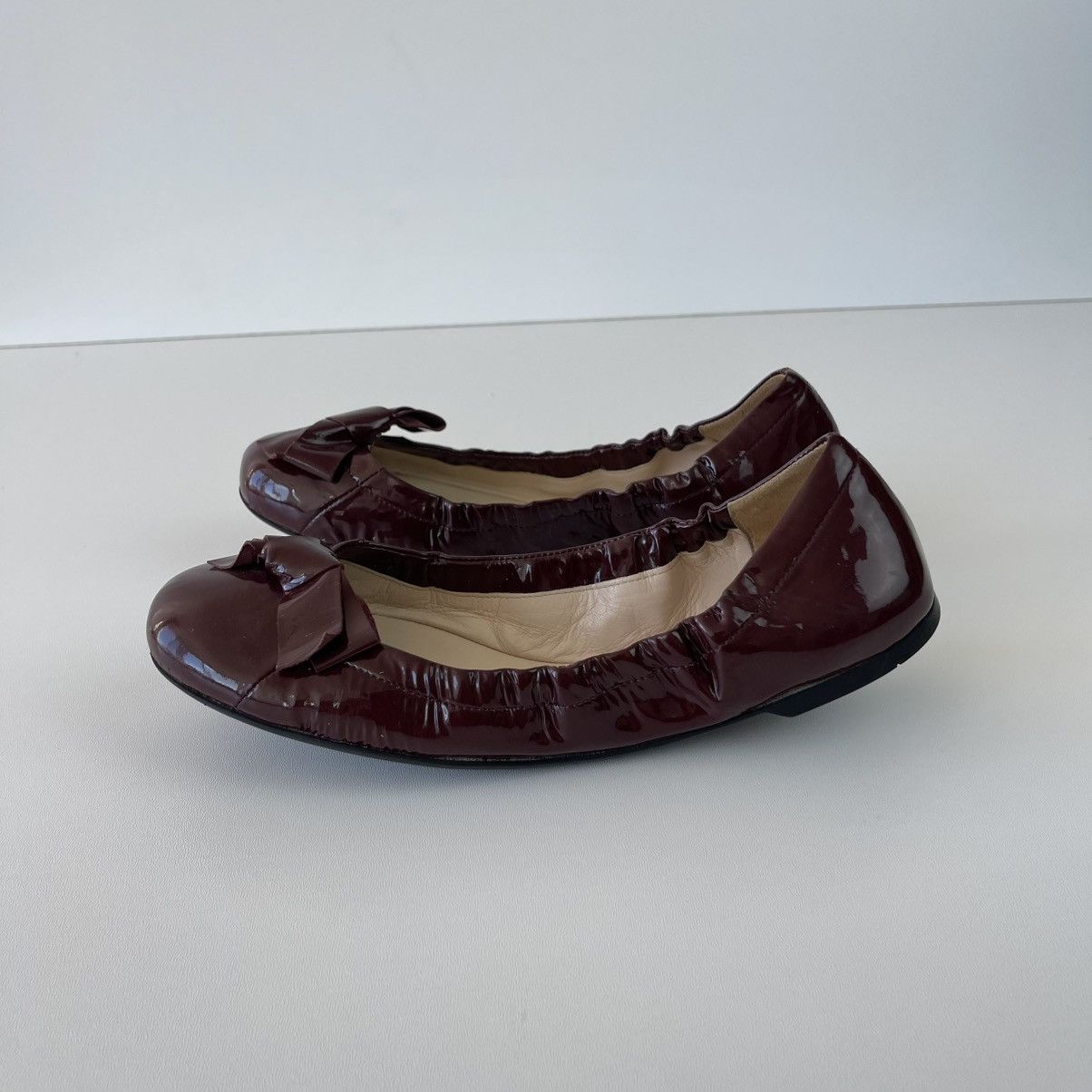 Prada Prada Milano Ballet Flats Patent Leather Ballerina Sandals Size US 9.5 / IT 39.5 - 2 Thumbnail