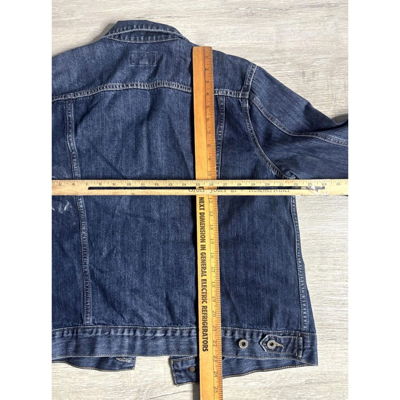 Lucky Brand Lucky Brand Denim Jacket Womens XL Blue Button Front Trucker Casual Unlined Size XL / US 12-14 / IT 48-50 - 5 Thumbnail