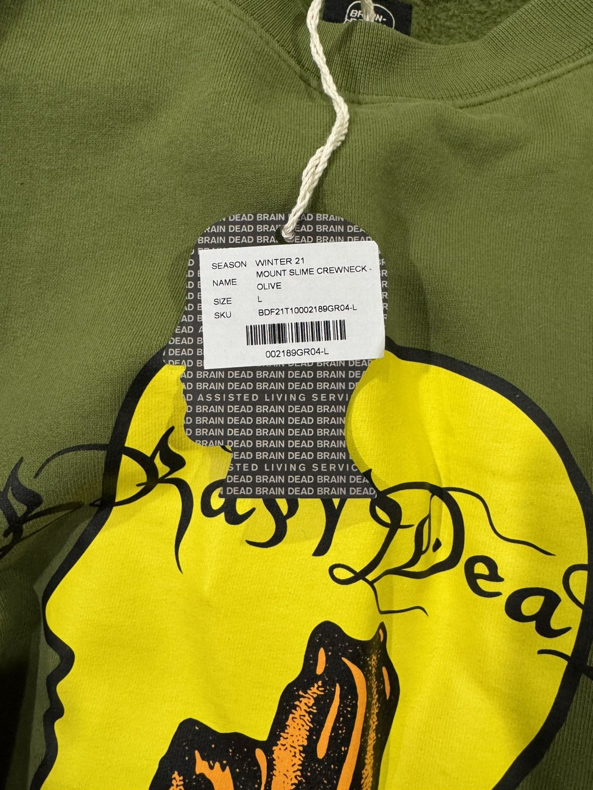 Brain Dead Mount Slime Crewneck Size US L / EU 52-54 / 3 - 3 Thumbnail