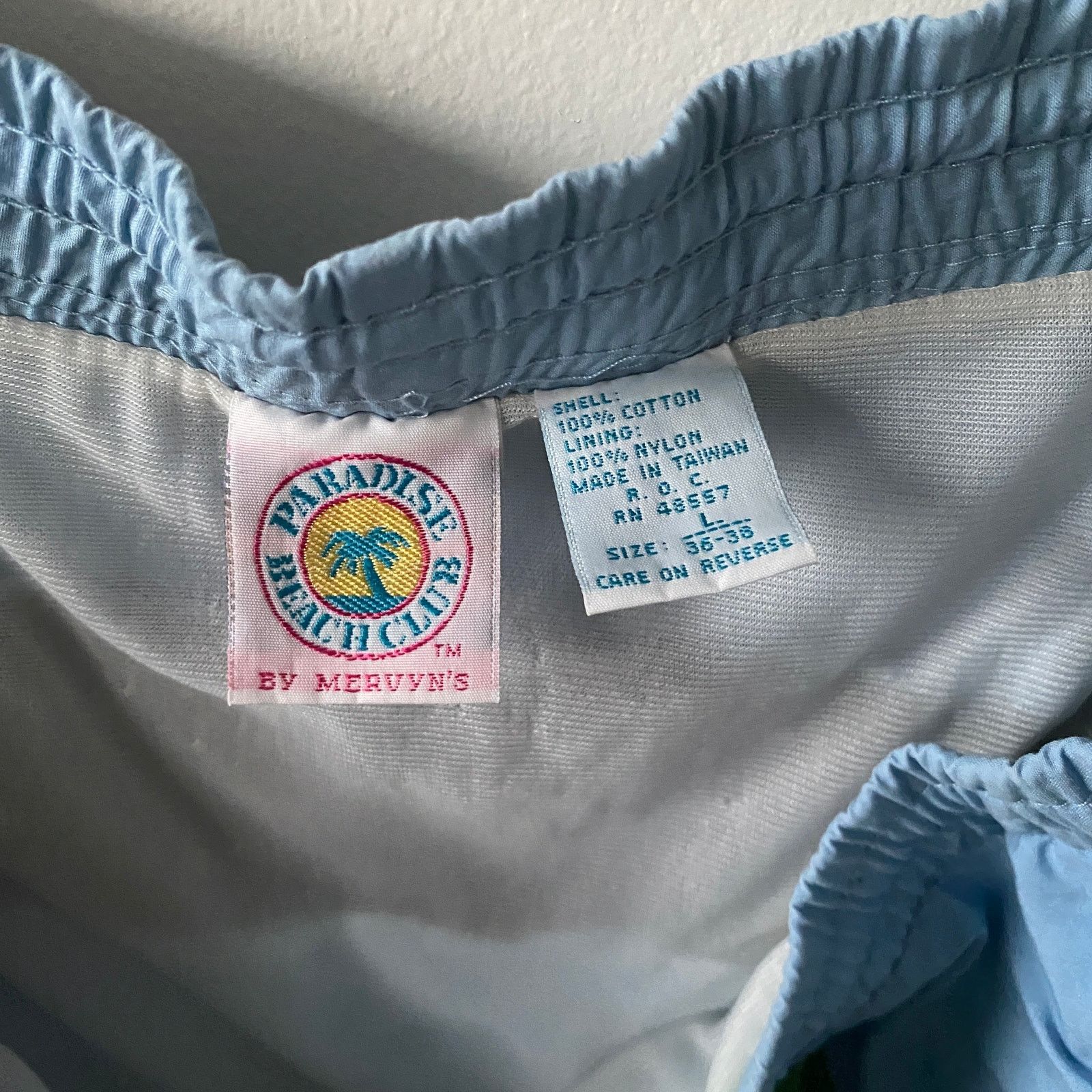 Vintage Vintage Paradise Beach Club 80s Beach Swim Short Shorts Size US 39 - 3 Thumbnail