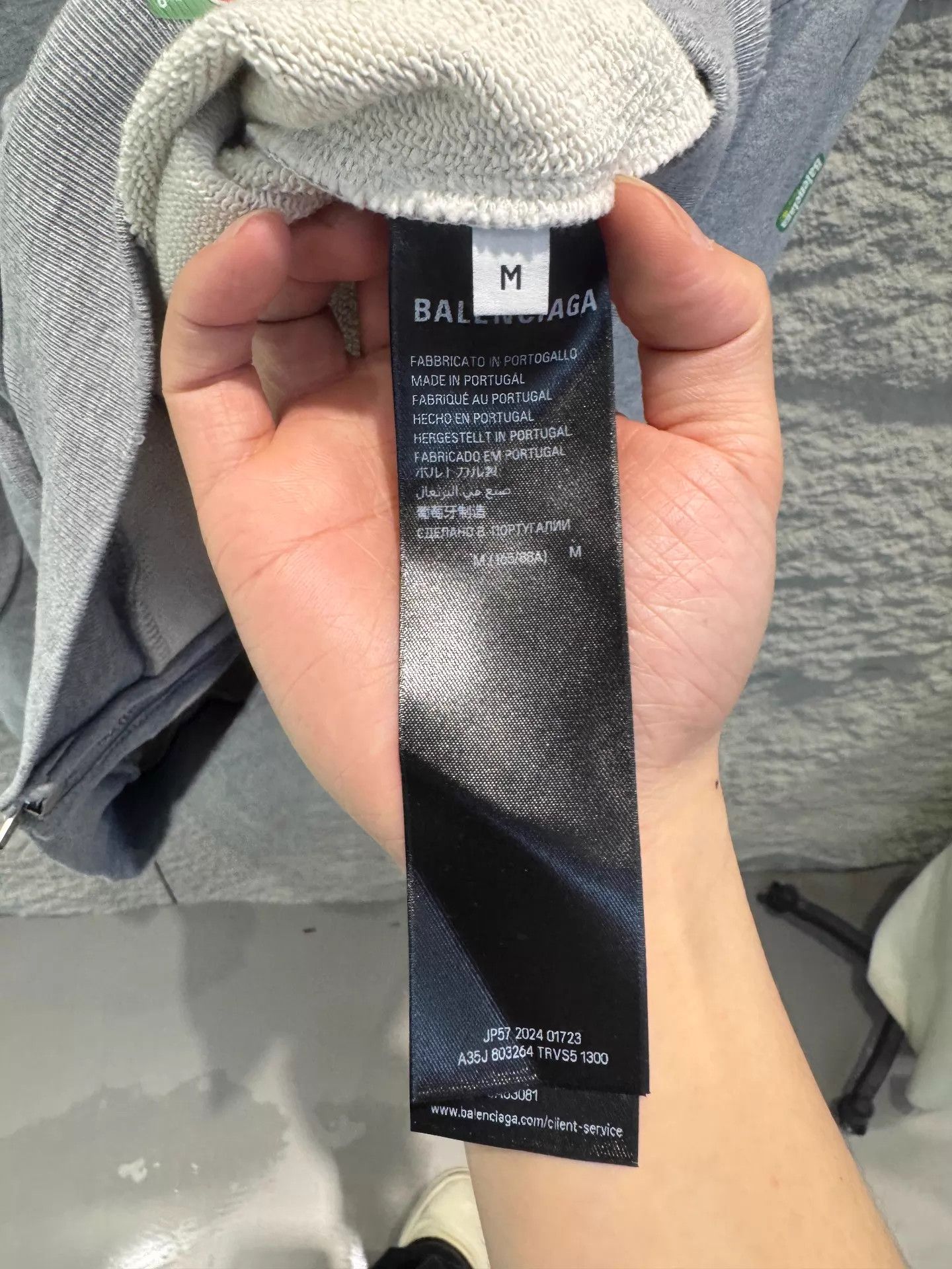 Balenciaga Balenciaga SS25 Cartoon Print Hoodie Gray M Unisex Size US M / EU 48-50 / 2 - 3 Thumbnail