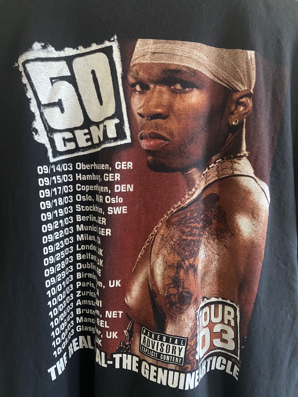 50 Cent Vintage 50CENT GET RICH OR DIE TRYIN 2005 Size US XL / EU 56 / 4 - 4 Thumbnail
