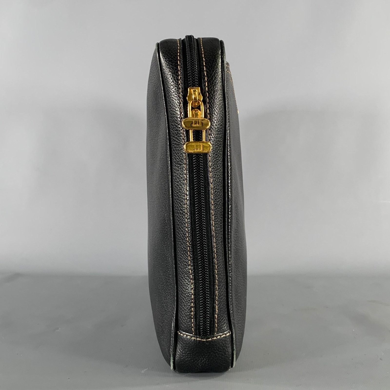 Other DUNHILL Black Gold Crackled Leather Bags Size ONE SIZE - 3 Thumbnail