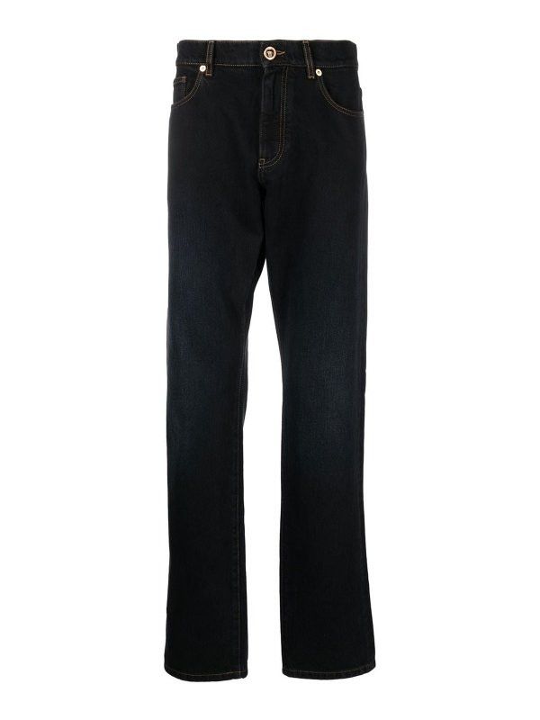 Versace o1y0425 Denim Pant in Midnight Blue Size US 33 - 1 Thumbnail