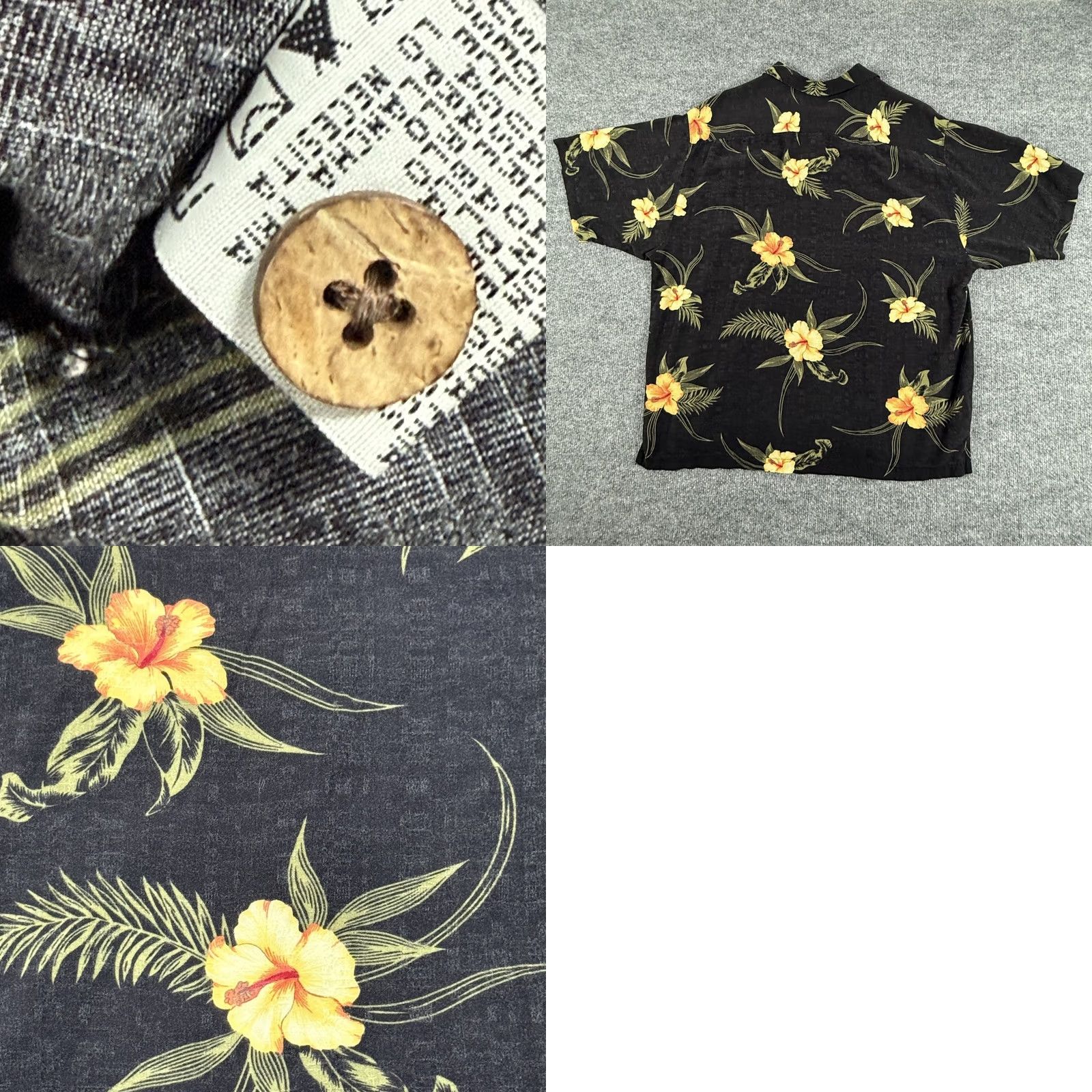 Vintage Original Island Sport Shirt Mens Large Floral Hawaiian Rayon Button Up Casual Size US L / EU 52-54 / 3 - 8 Thumbnail