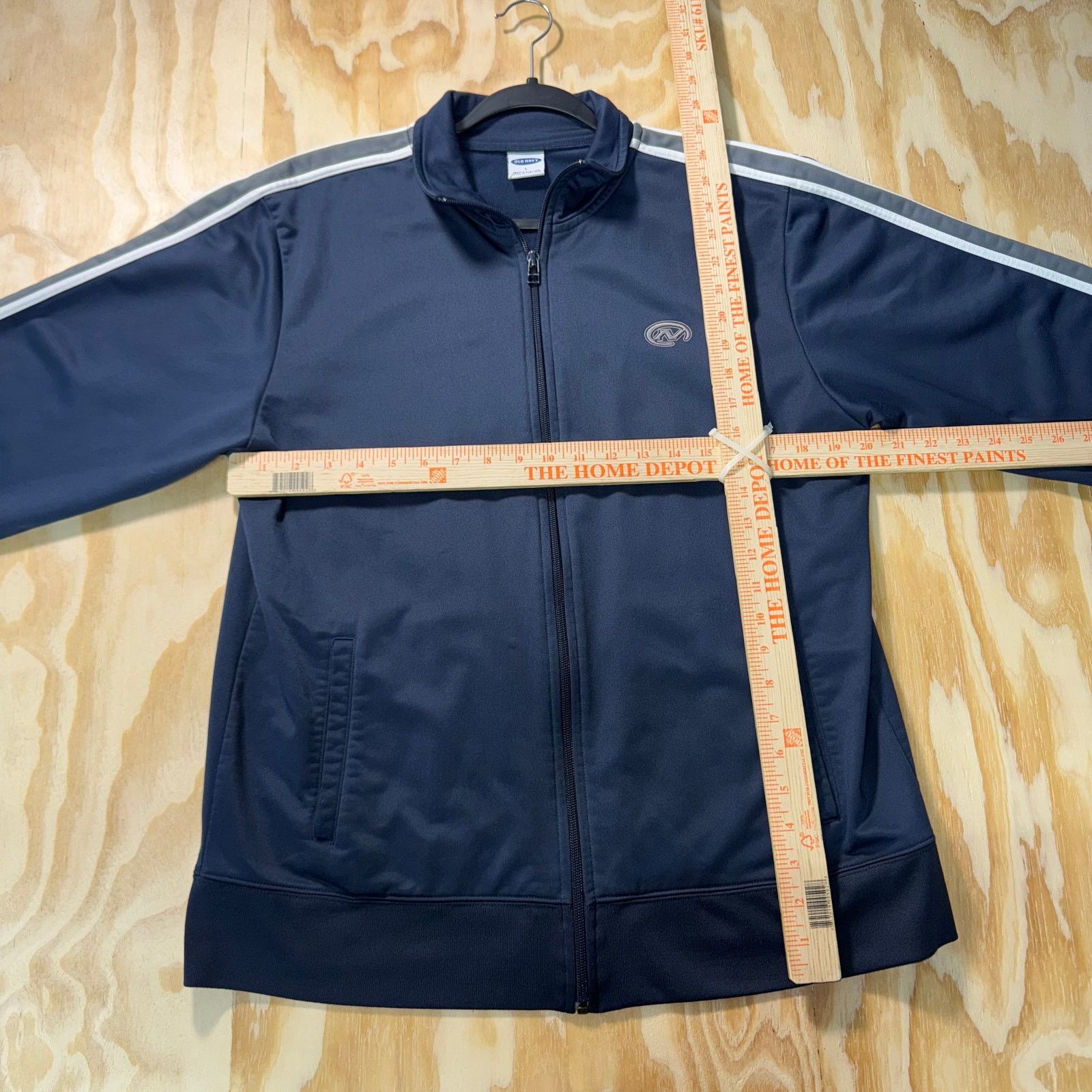 Old Navy Vintage Y2K Old Navy 2000s embroider stripe zip track jacket Size US L / EU 52-54 / 3 - 4 Thumbnail